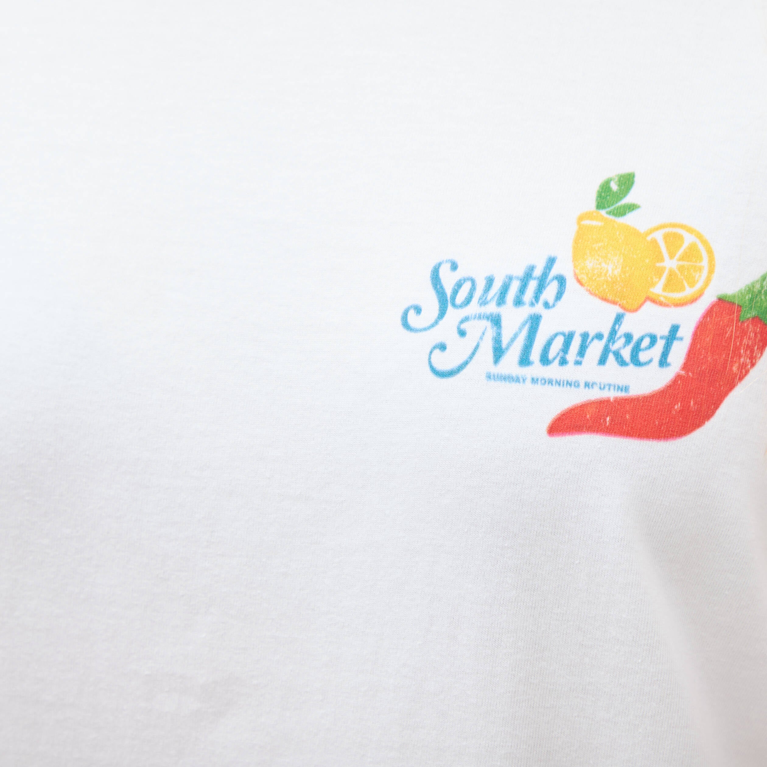 T-shirt en coton manches courtes blanc femme