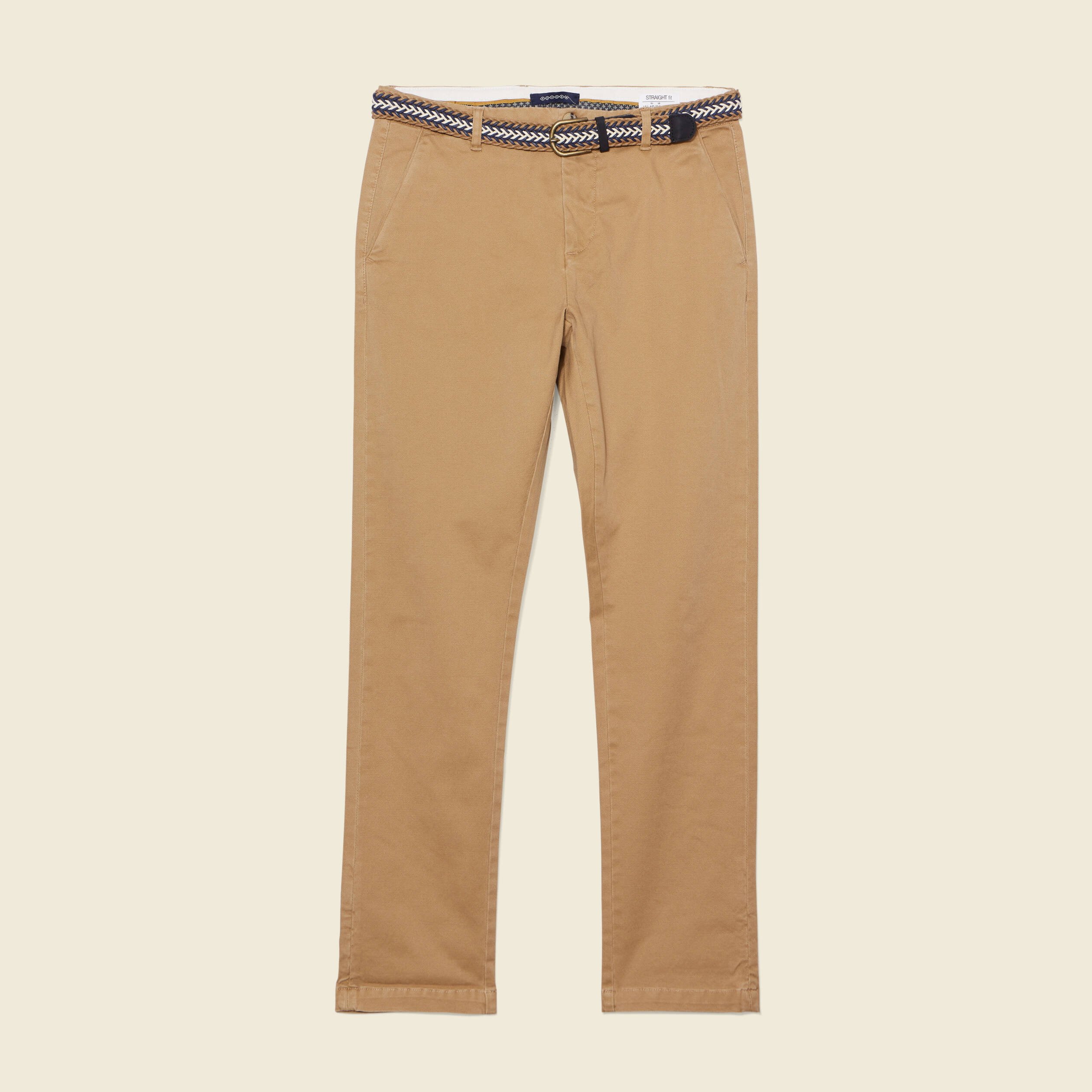 Pantalon chino straight vert kaki homme | Vibs