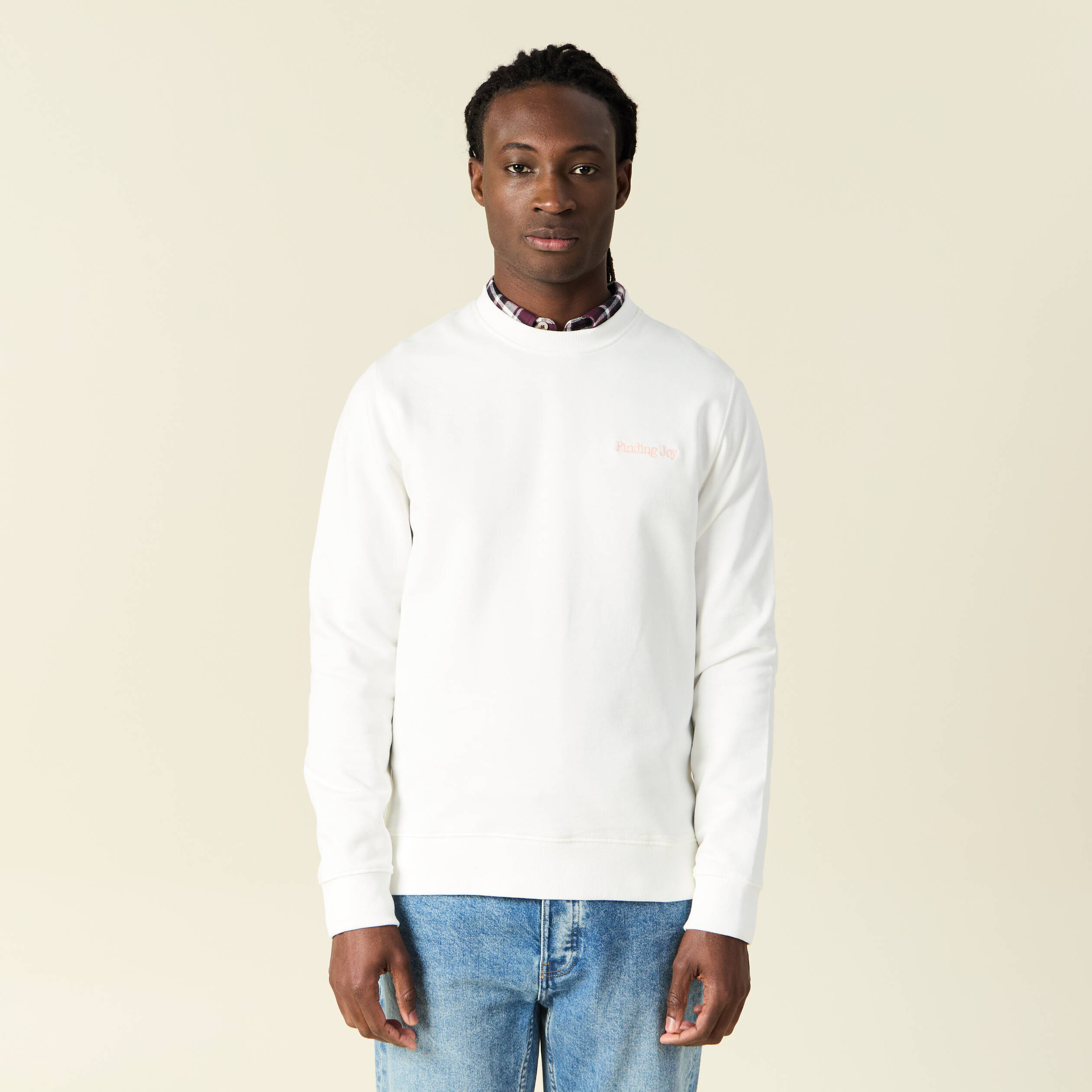 sweat manches longues ecru homme Sweat manches longues ecru homme