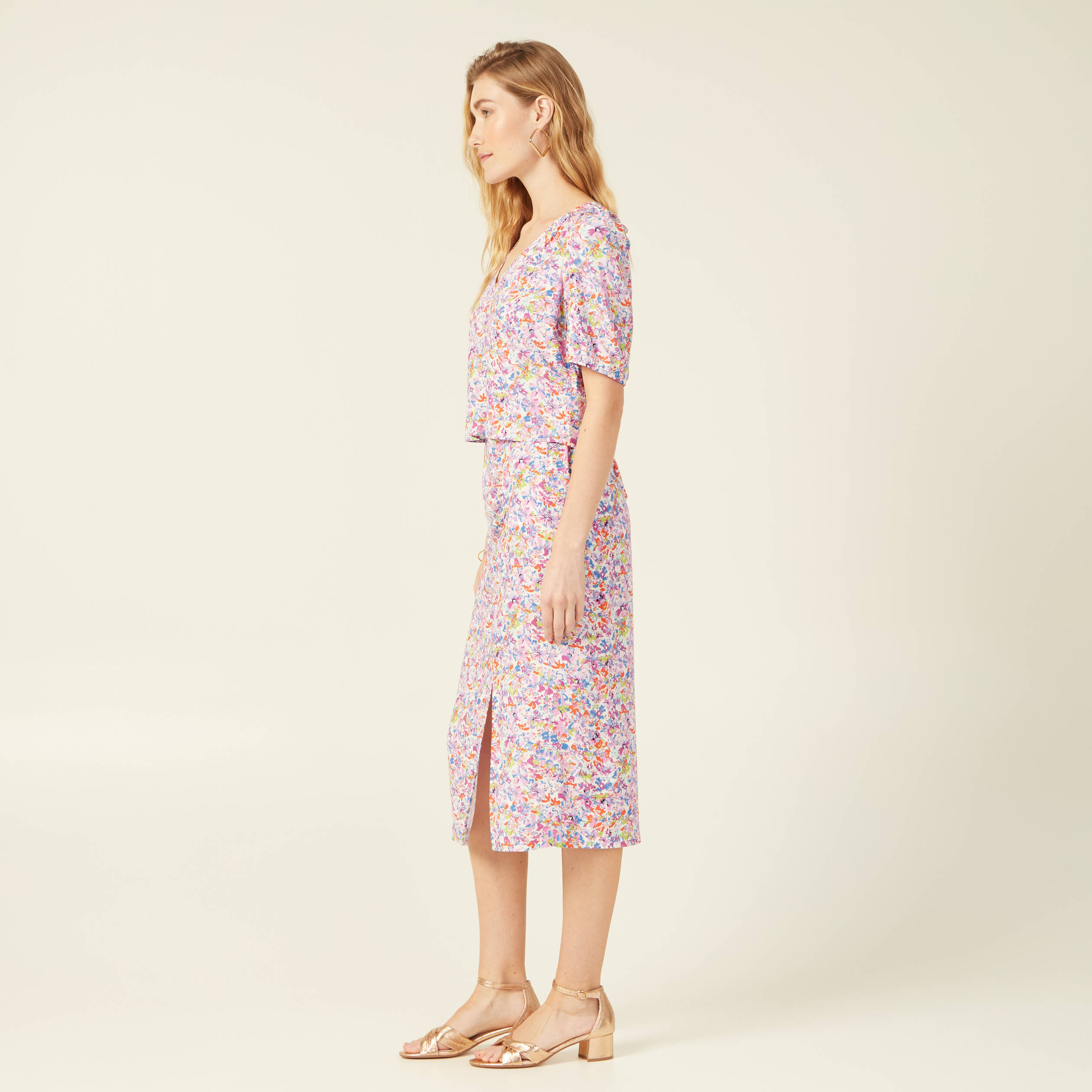 blouse manches courtes rose femme Blouse manches courtes rose femme