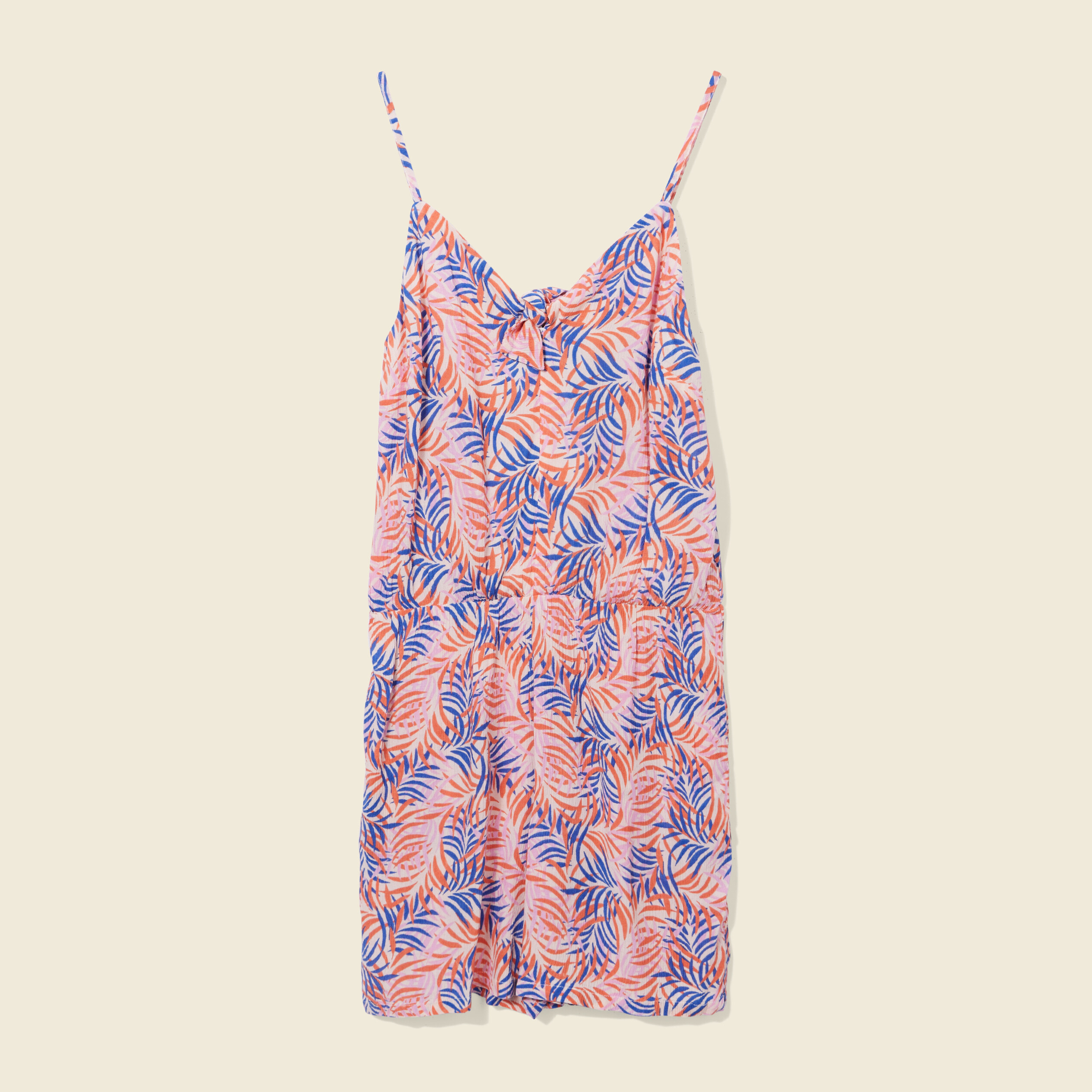 Combishort ample fluide multicolore femme