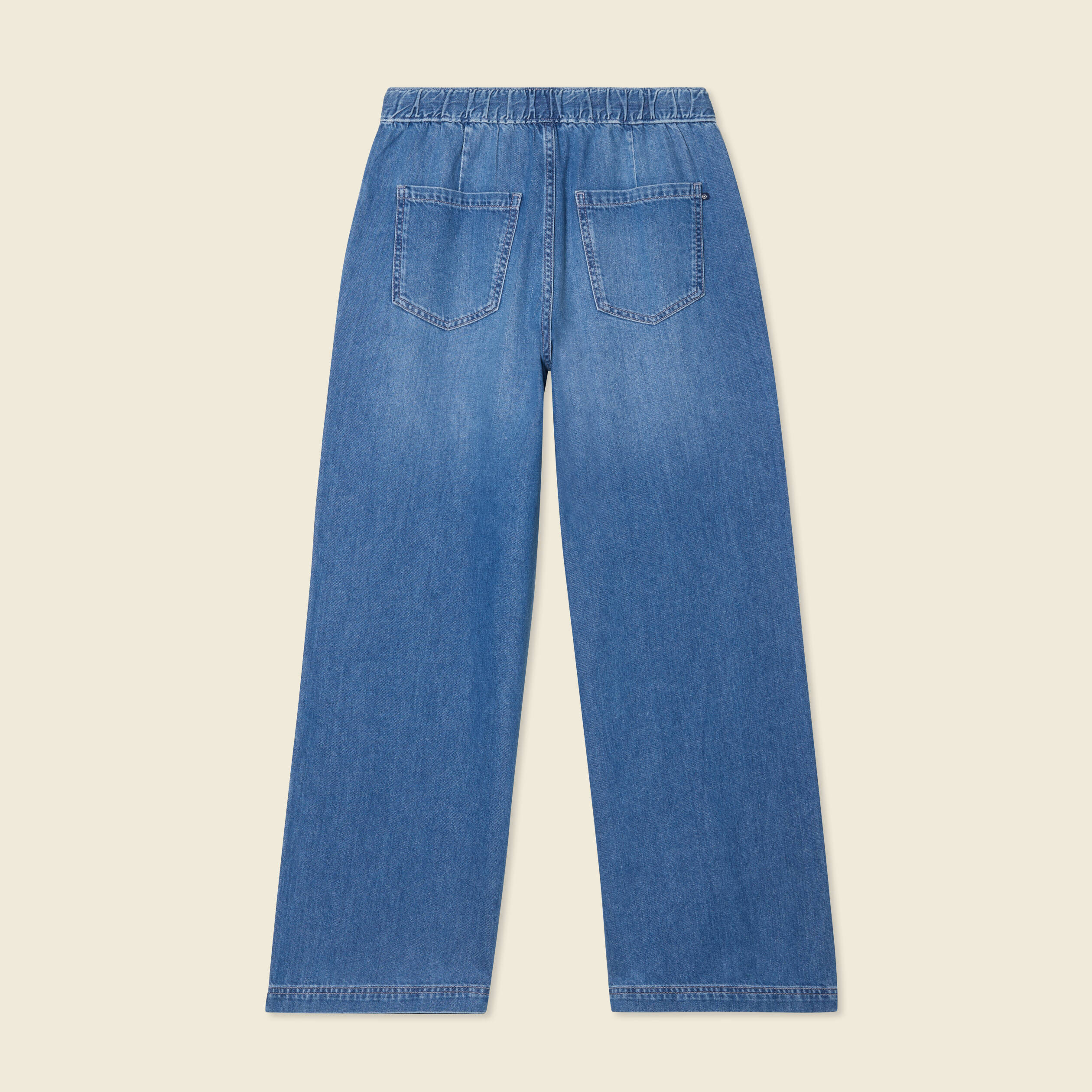 jeans jogging elastique denim used femme Jeans jogging élastiqué denim used femme