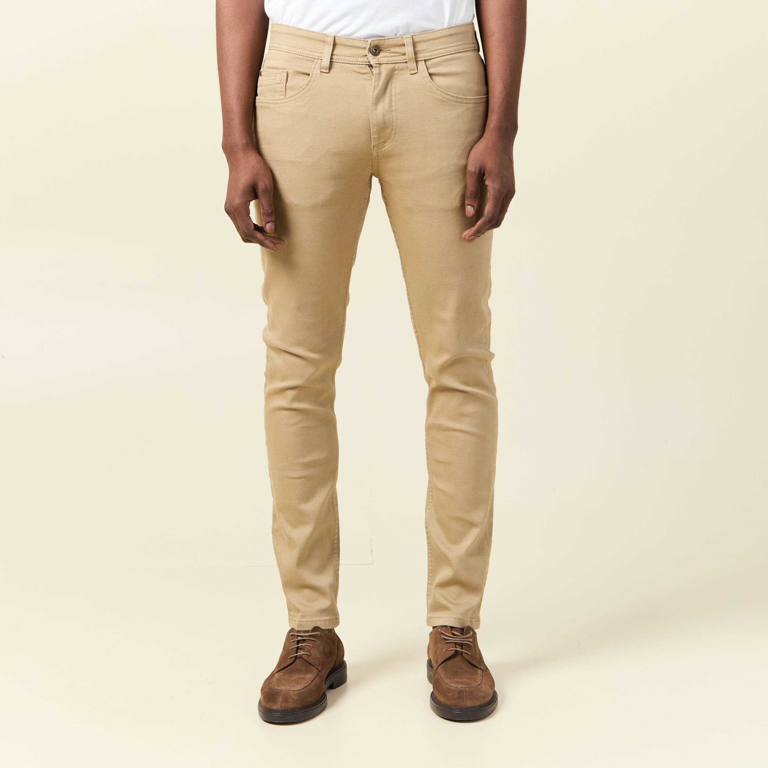 Jeans clearance brun homme