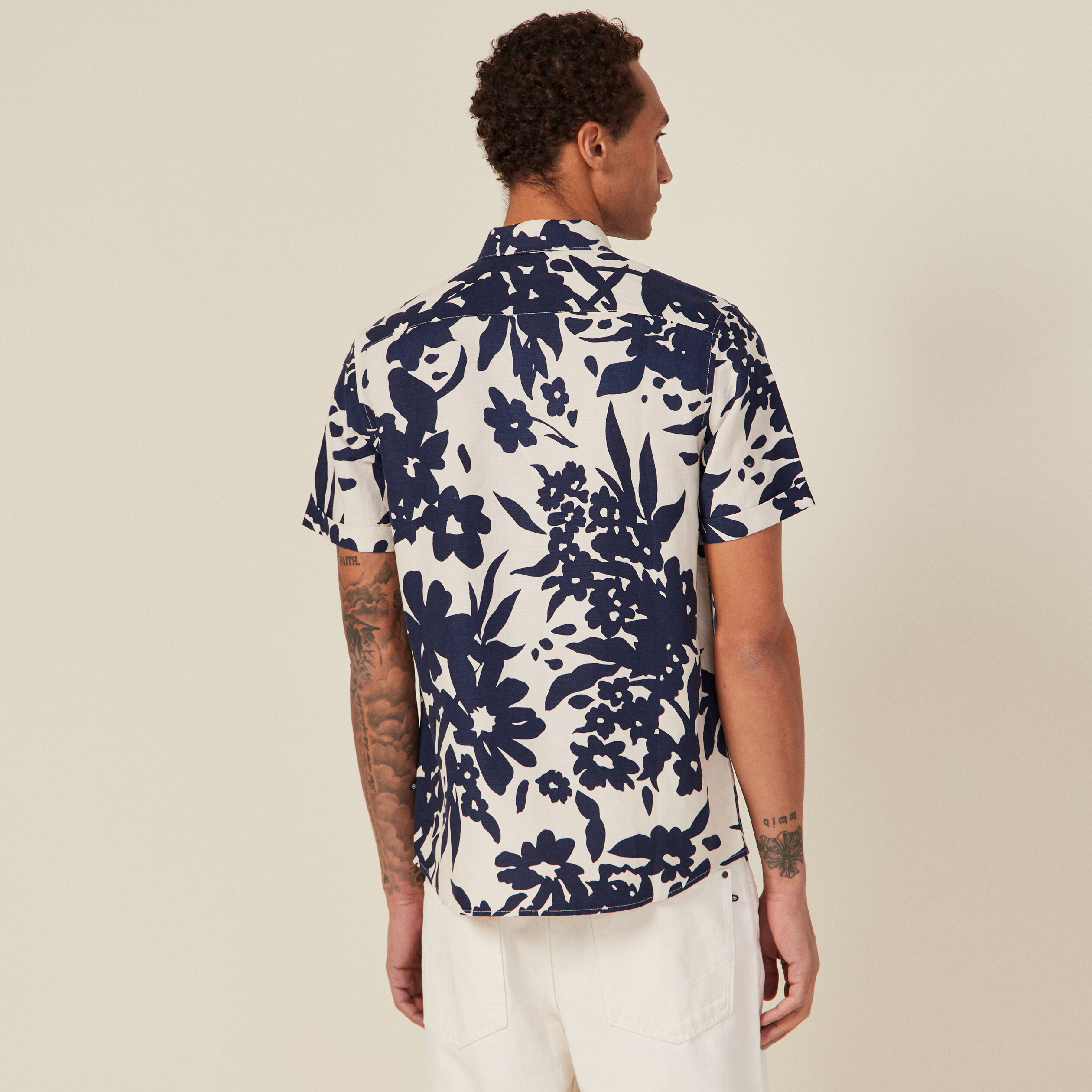 Chemise éco-responsable blanc homme