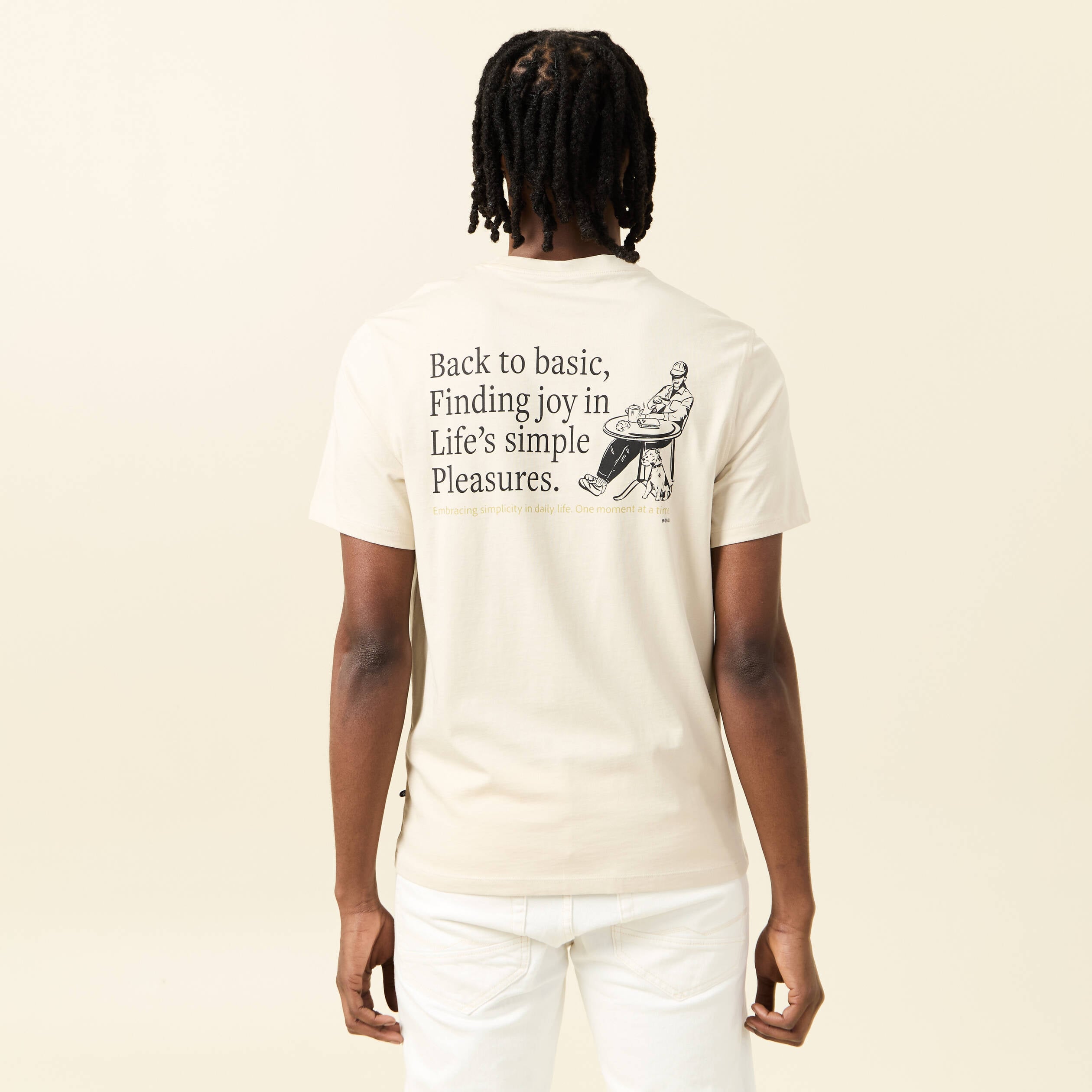 T-shirt manches courtes sable homme