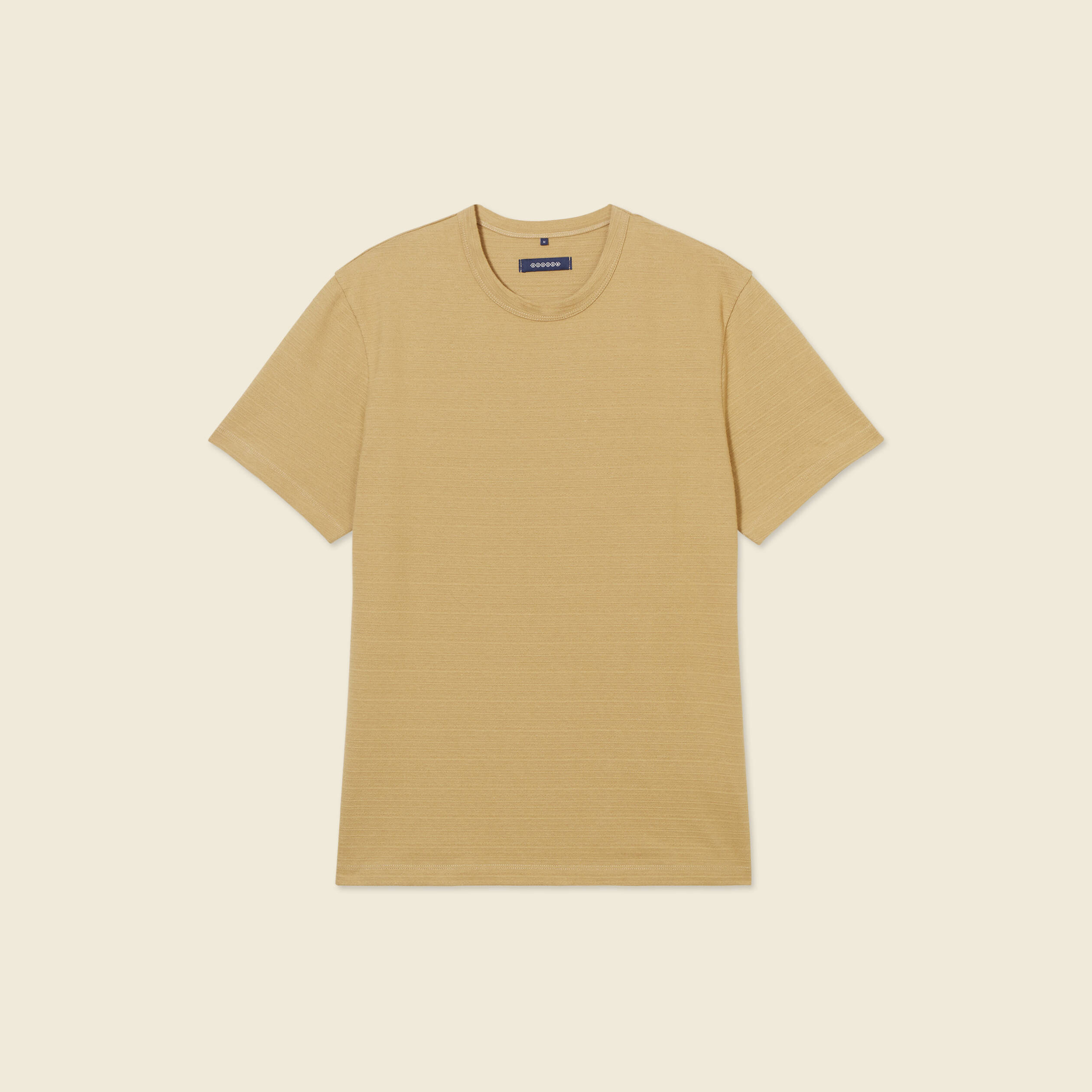 T-shirt manches courtes beige homme