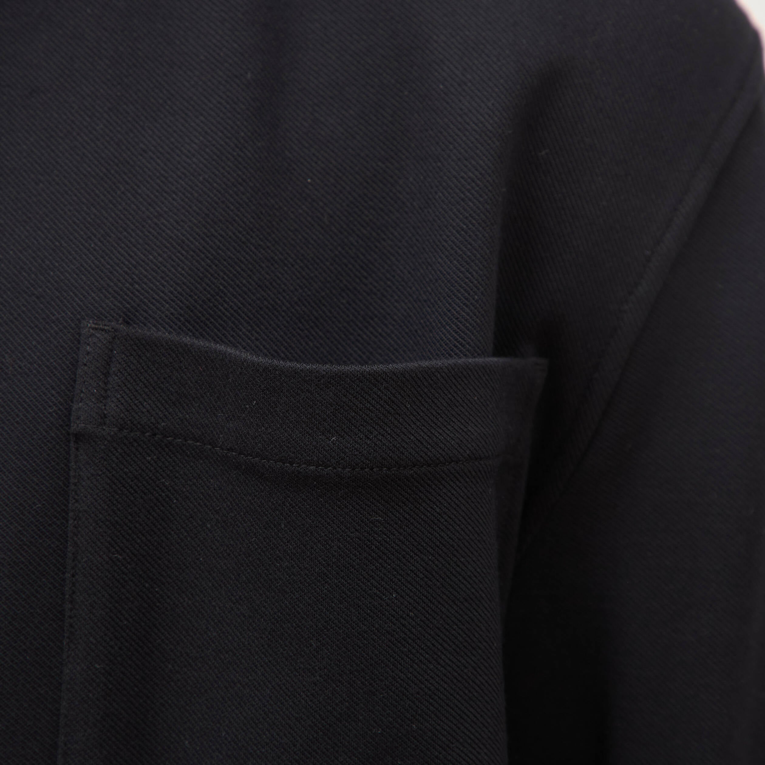 Surchemise manches longues col am&eacute;ricain noir homme