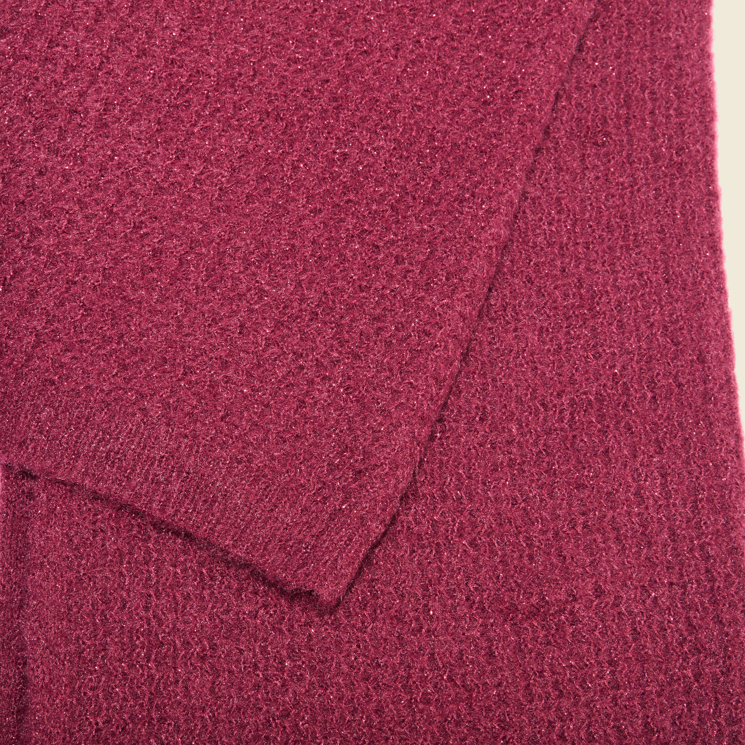 &Eacute;charpe tricot&eacute;e bordeaux femme