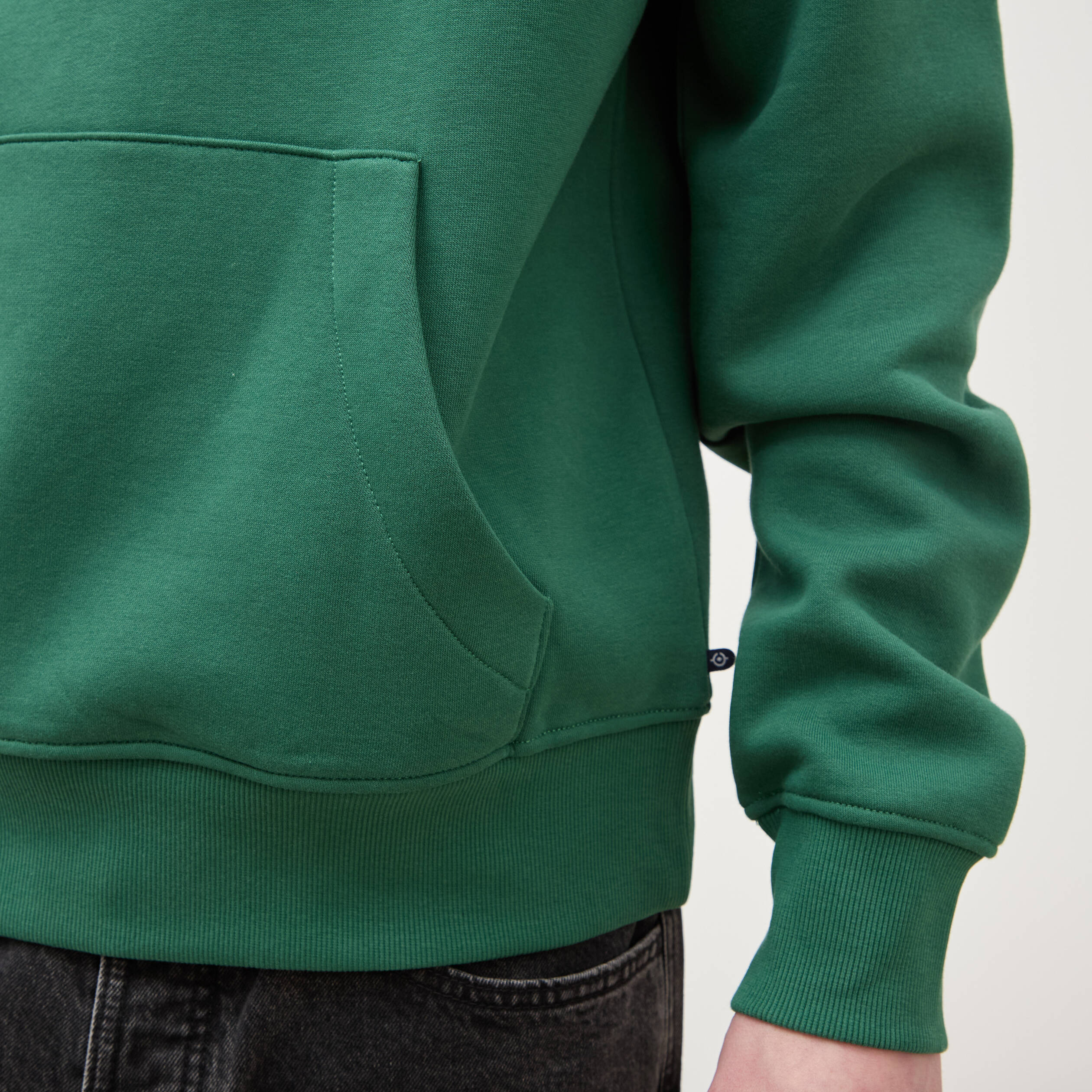 Sweat &agrave; capuche vert homme