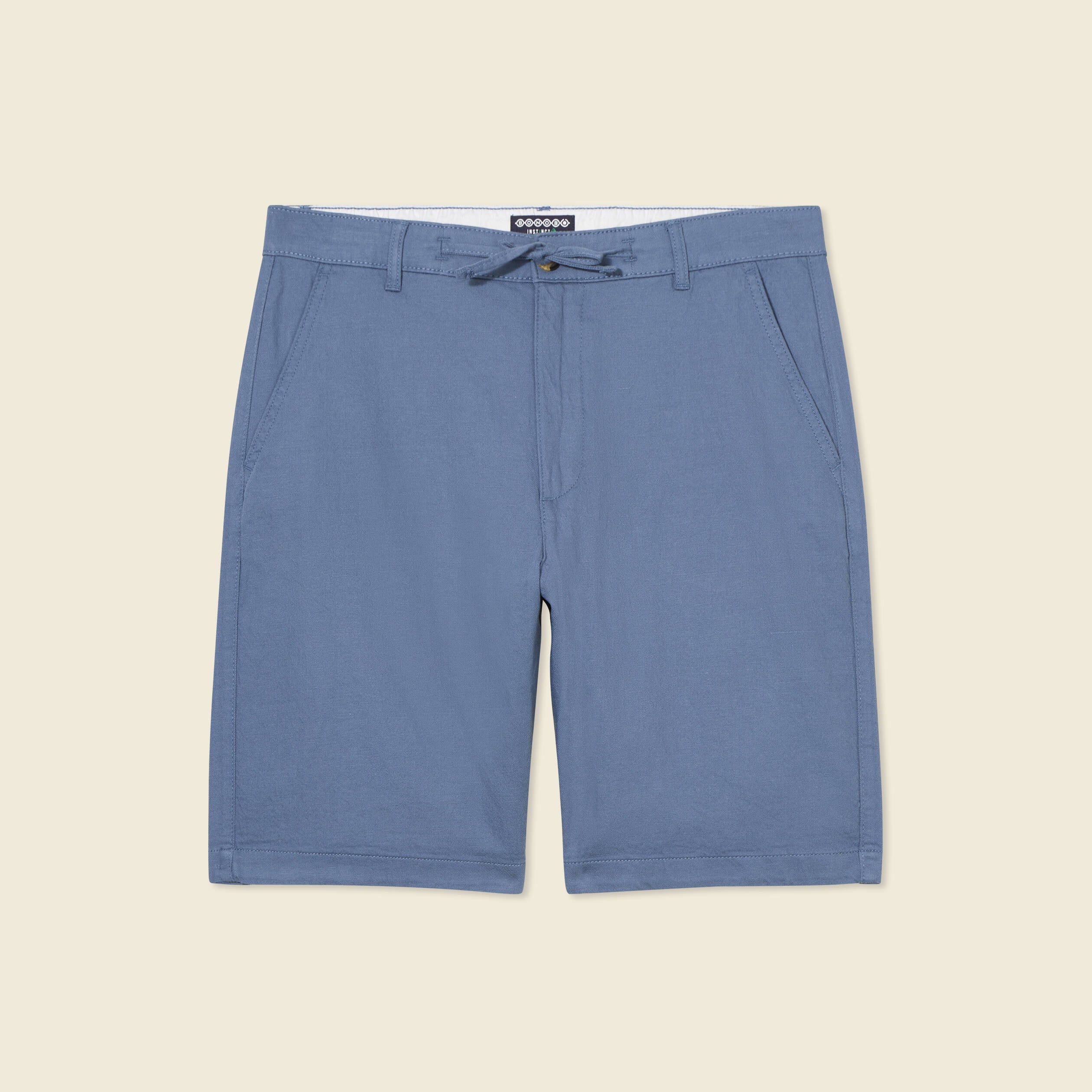 Bermuda droit bleu fonc&eacute; homme