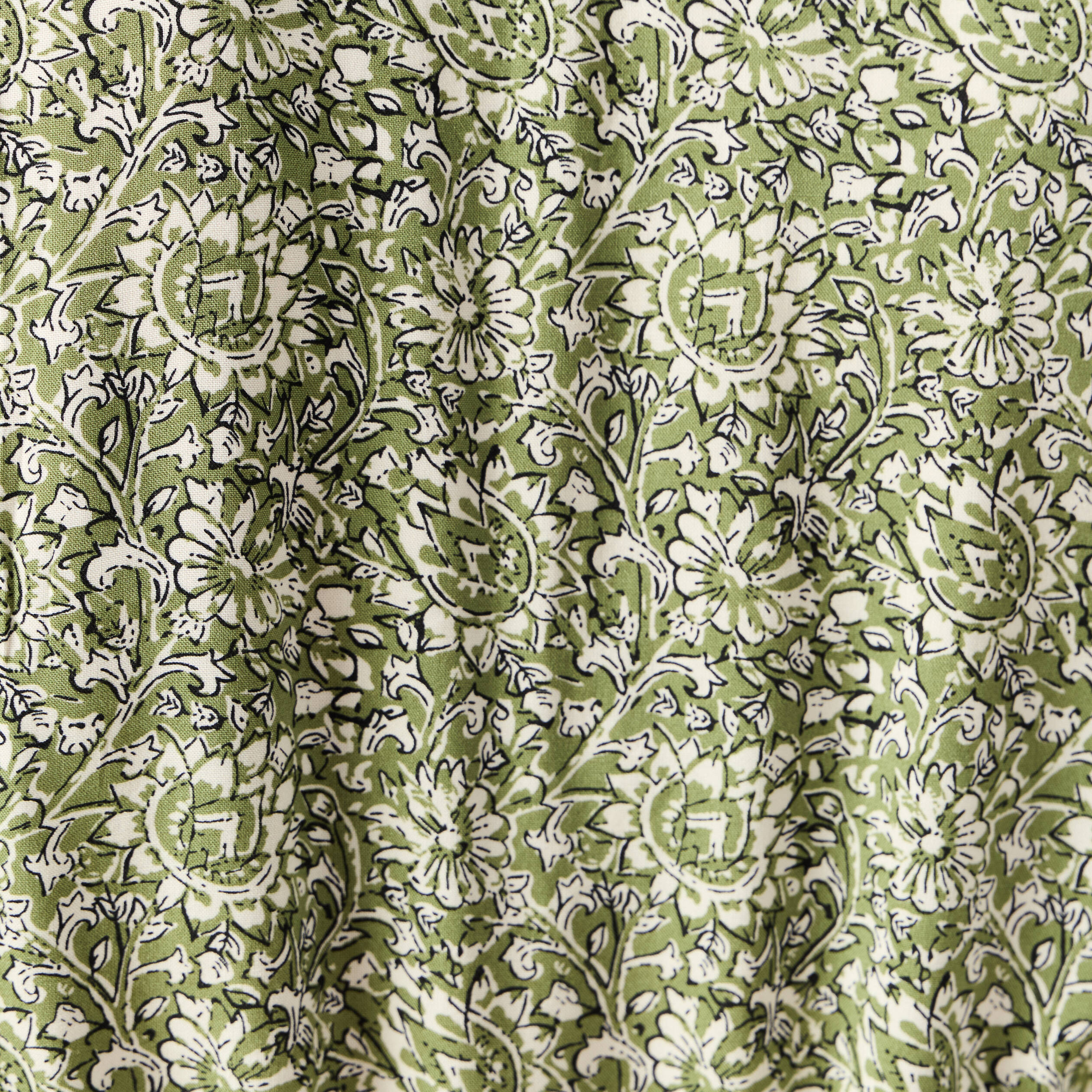Robe &eacute;vas&eacute;e ceintur&eacute;e vert kaki femme