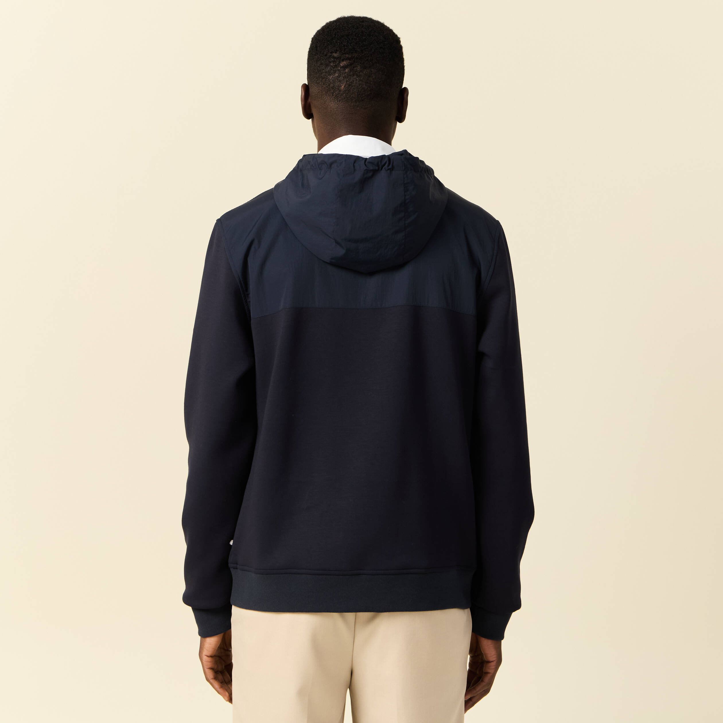 sweat zippe a capuche bleu marine homme Sweat zippé à capuche bleu marine homme