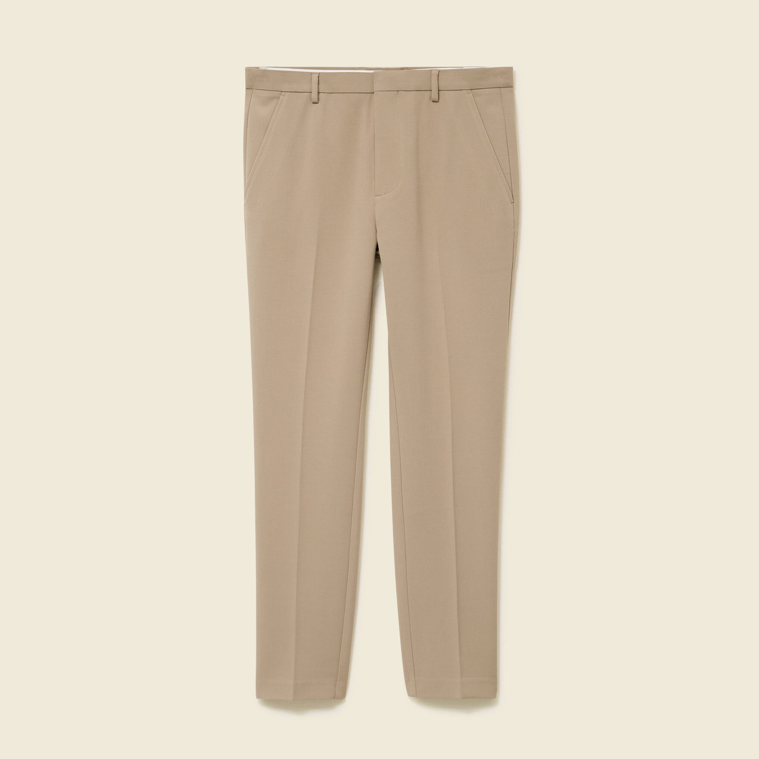 Pantalon slim cigarette taupe homme