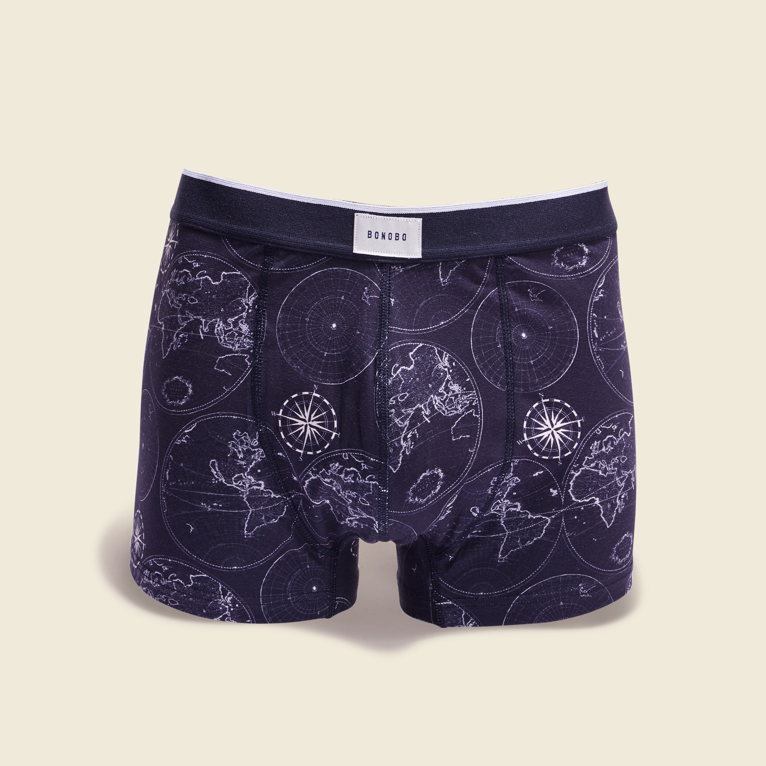 Lot 2 boxers bleu marine homme