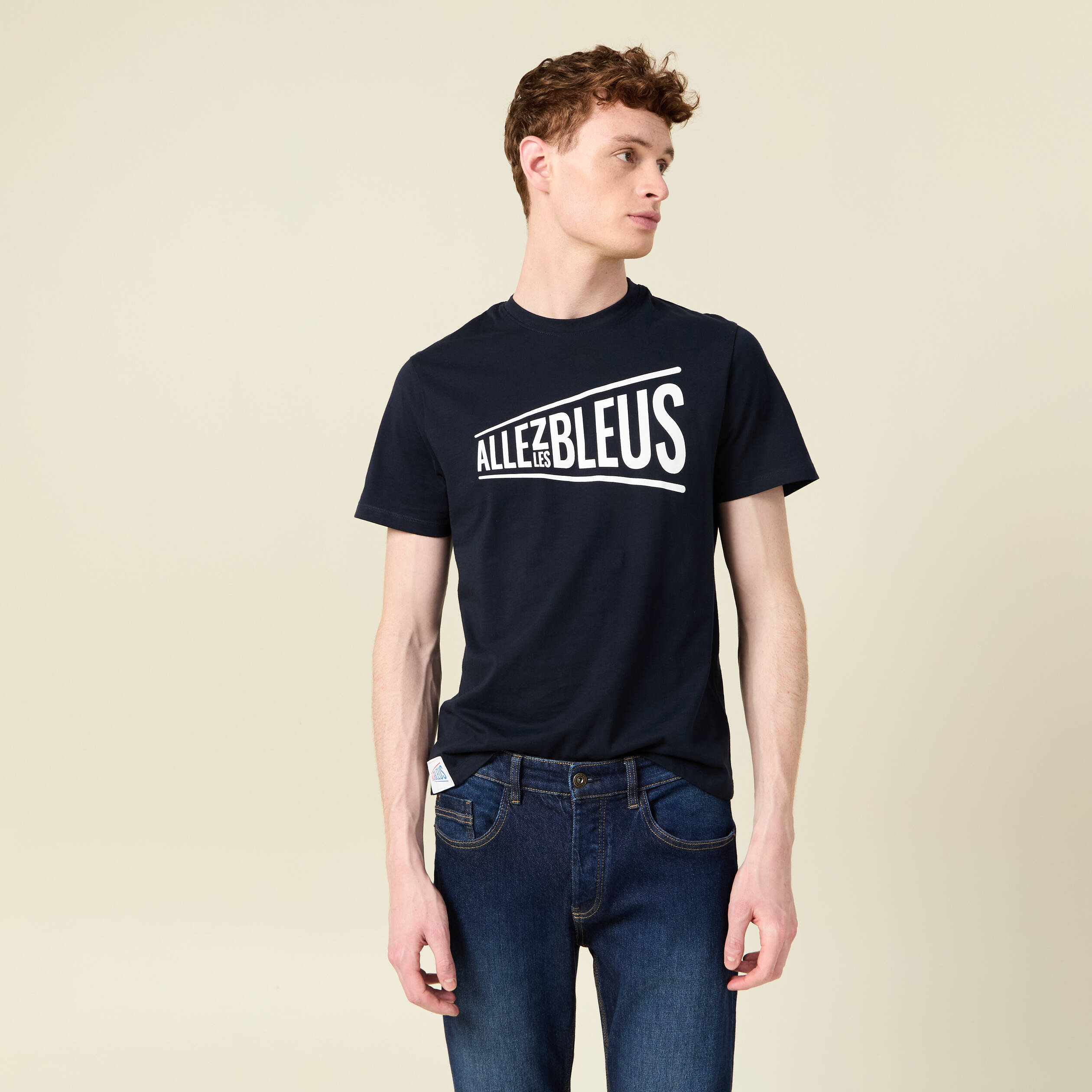 t shirt manches courtes bleu marine homme T-shirt manches courtes bleu marine homme