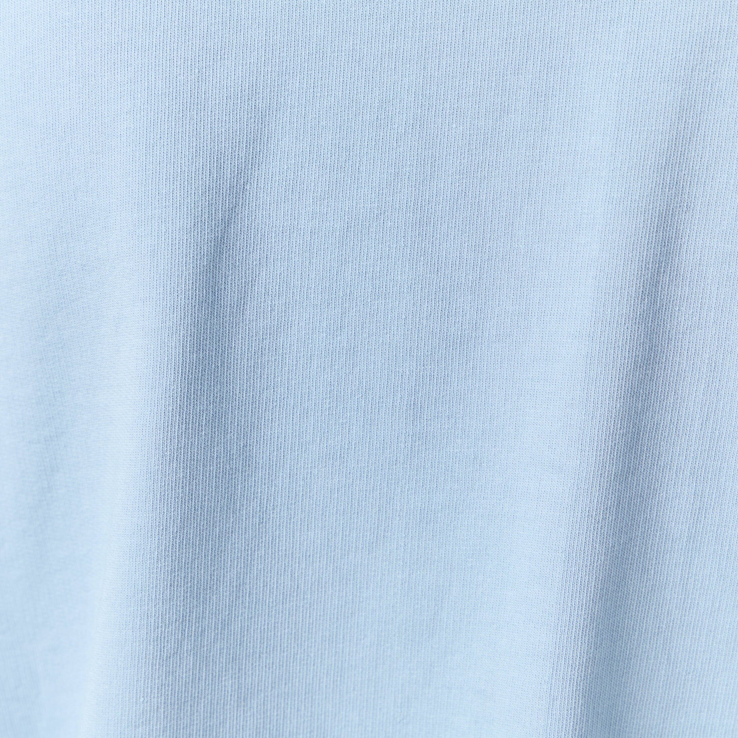 Sweat manches longues col polo bleu clair femme
