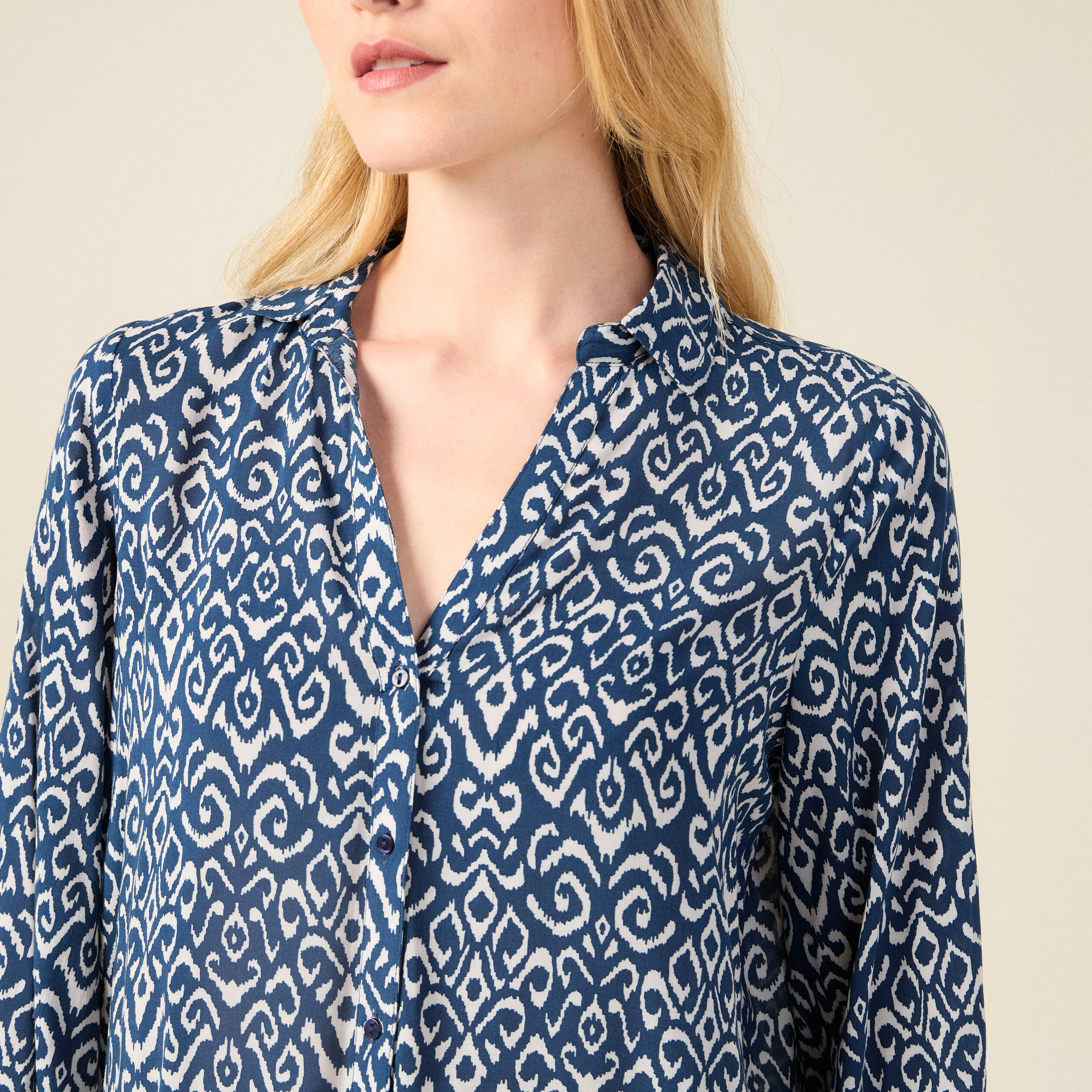 blouse manches longues bleu marine femme Blouse manches longues bleu marine femme