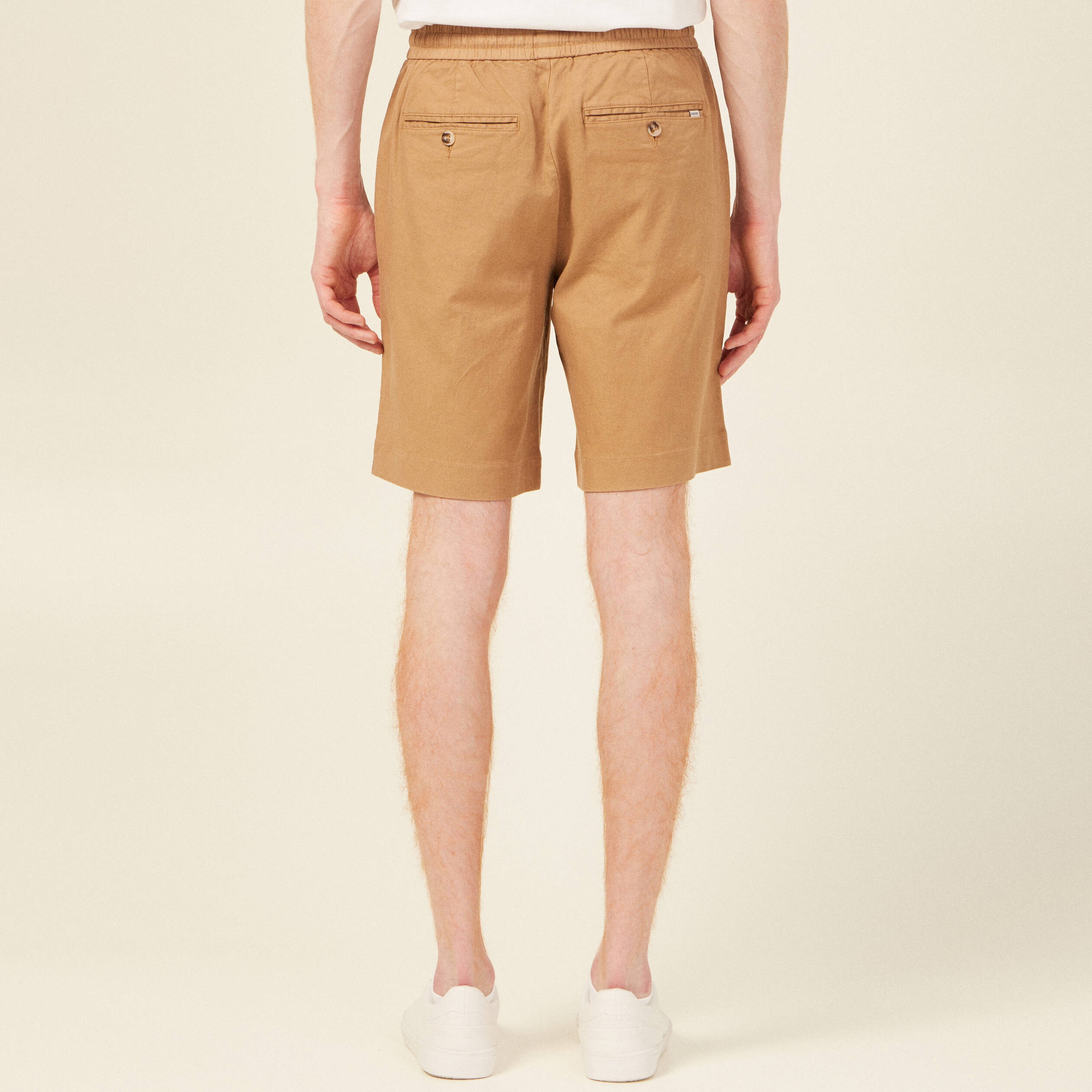 bermuda eco responsable beige homme Bermuda éco-responsable beige homme