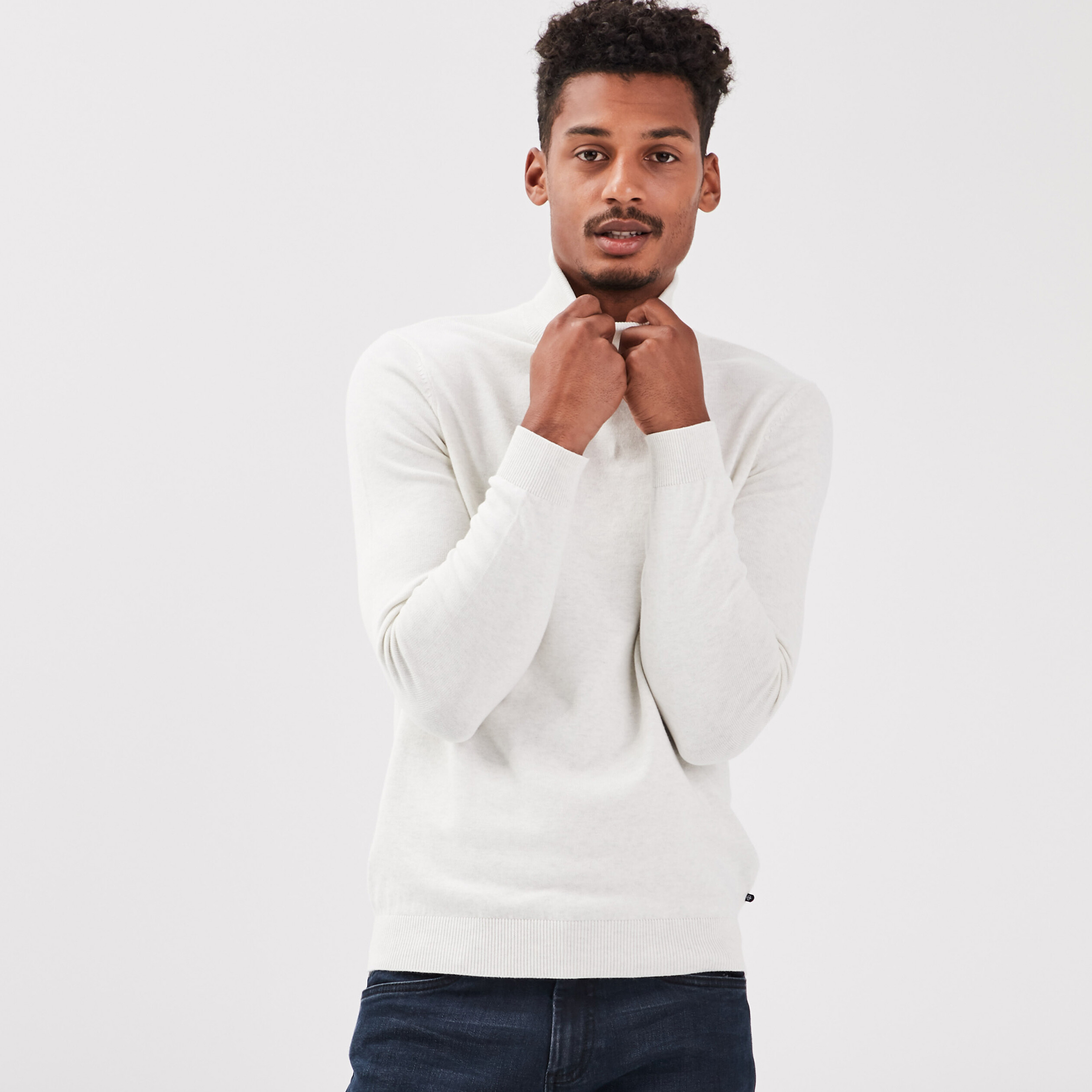 pull manches longues ecru homme Pull manches longues ecru homme