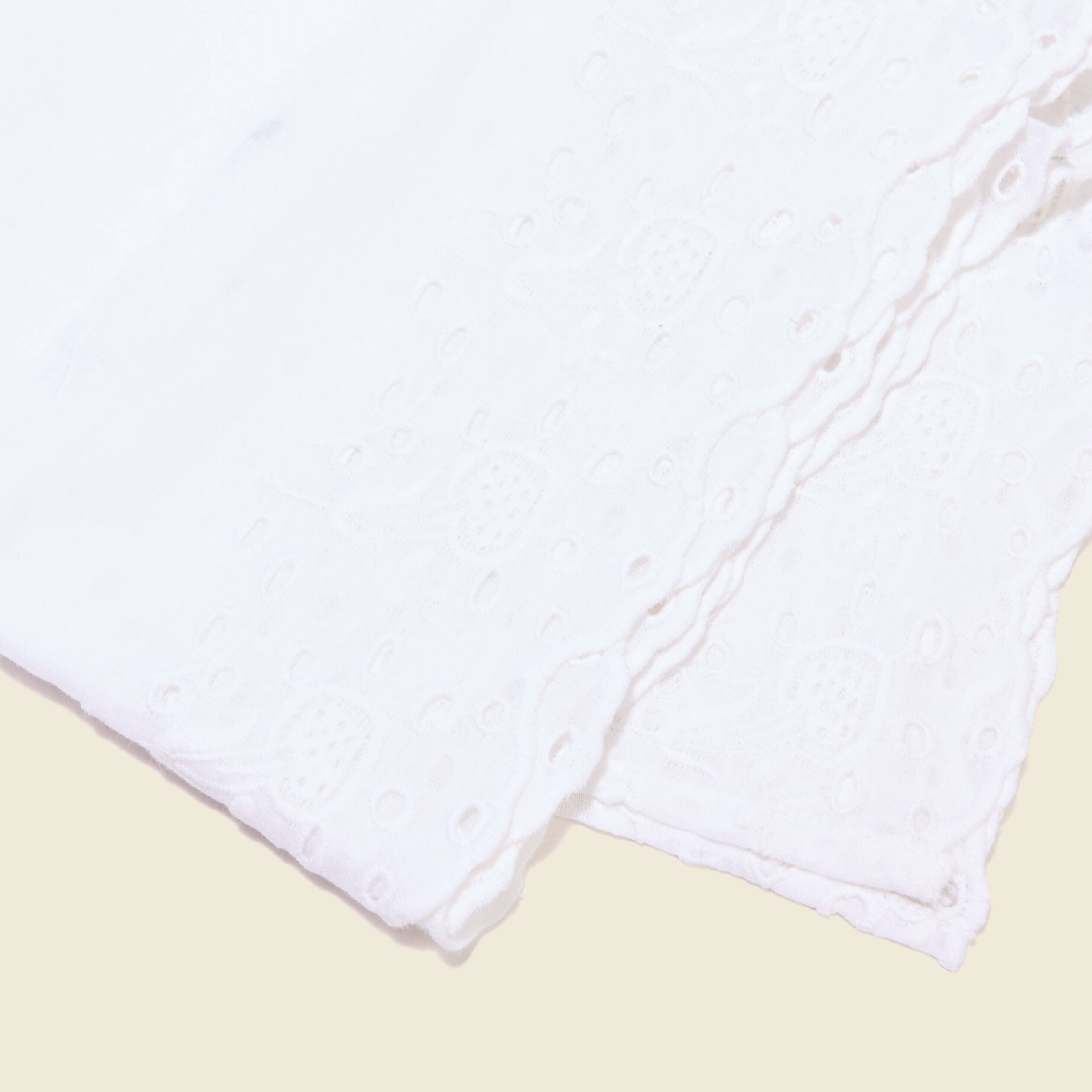 foulard broderie anglaise ecru femme Foulard broderie anglaise ecru femme