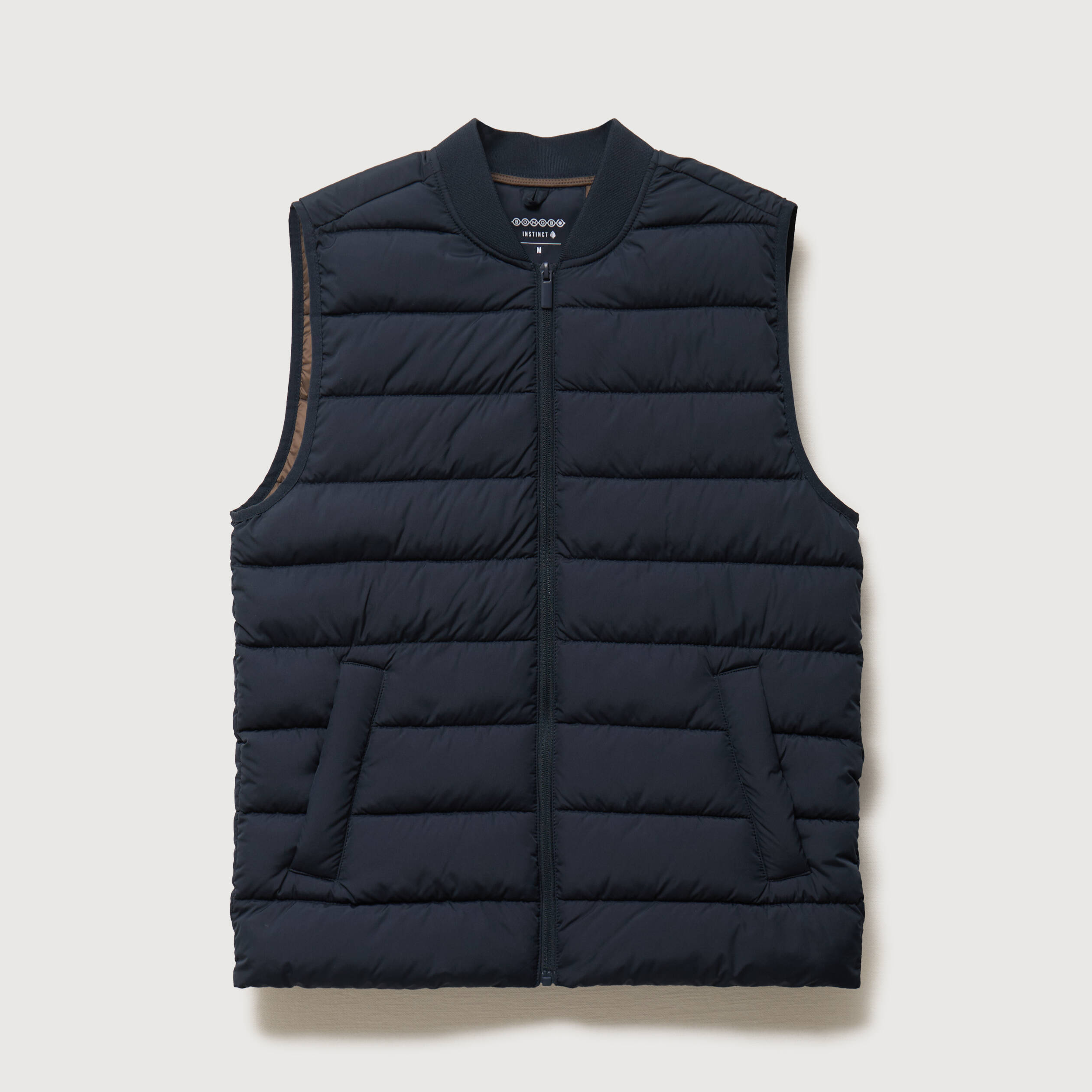 Doudoune courte sans manches bleu marine homme