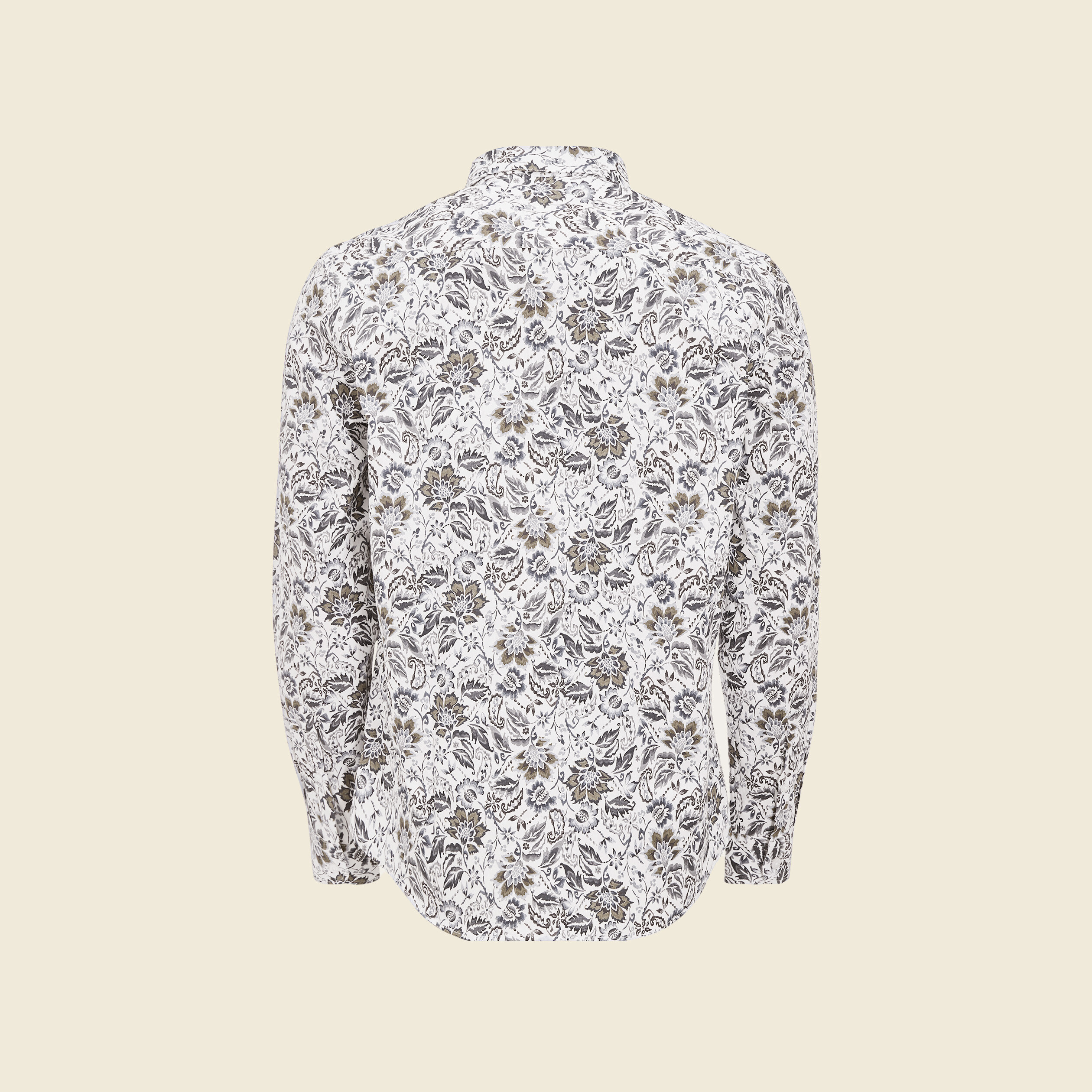 Chemise à manches longues blanc homme