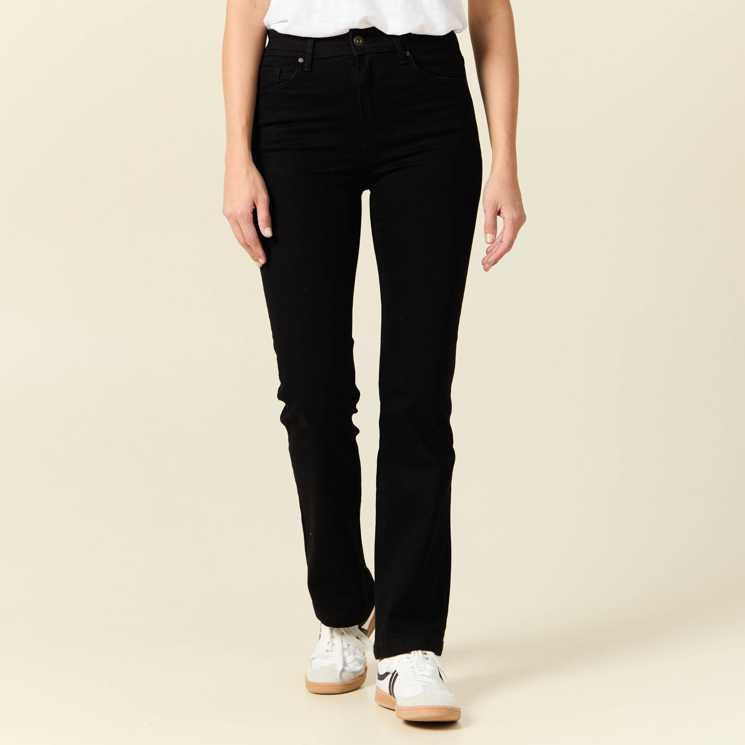 jeans bootcut denim noir femme Jeans bootcut denim noir femme