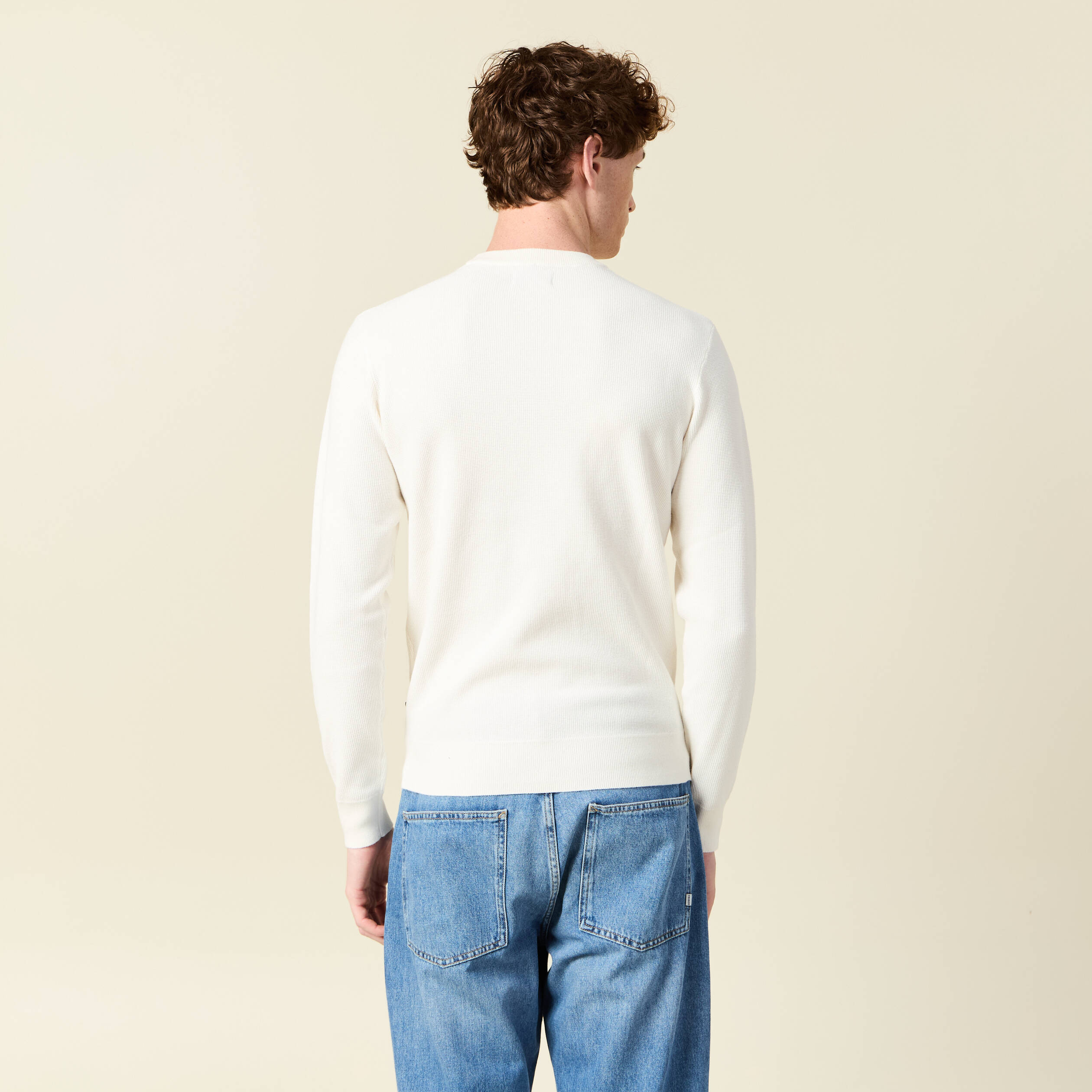 pull eco responsable ecru homme Pull éco-responsable ecru homme