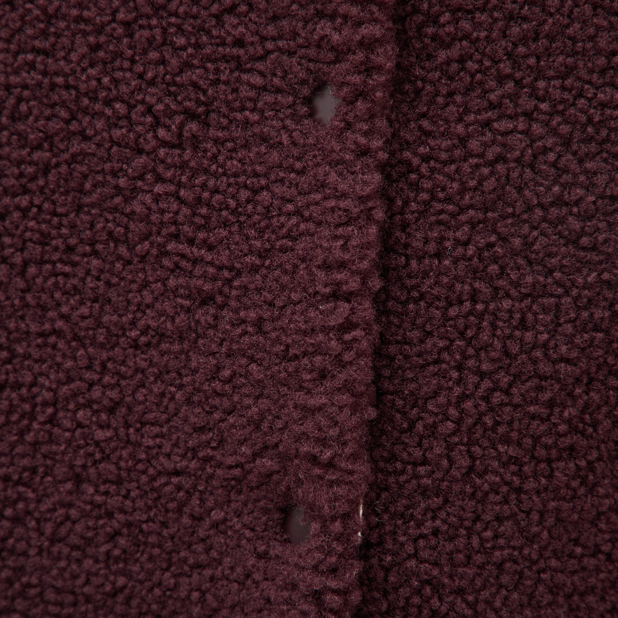 Cardigan droit sans manches doubl&eacute; bordeaux femme