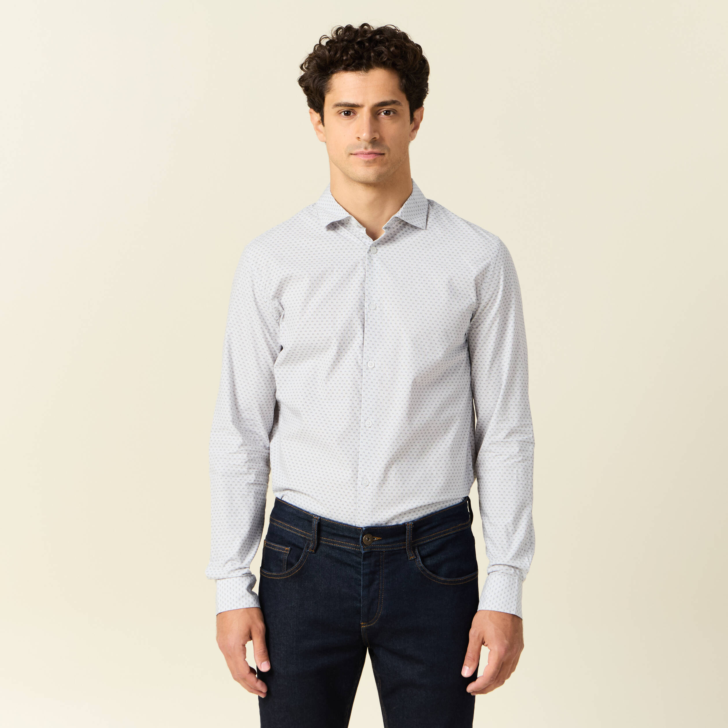 chemise manches longues gris homme Chemise manches longues gris homme