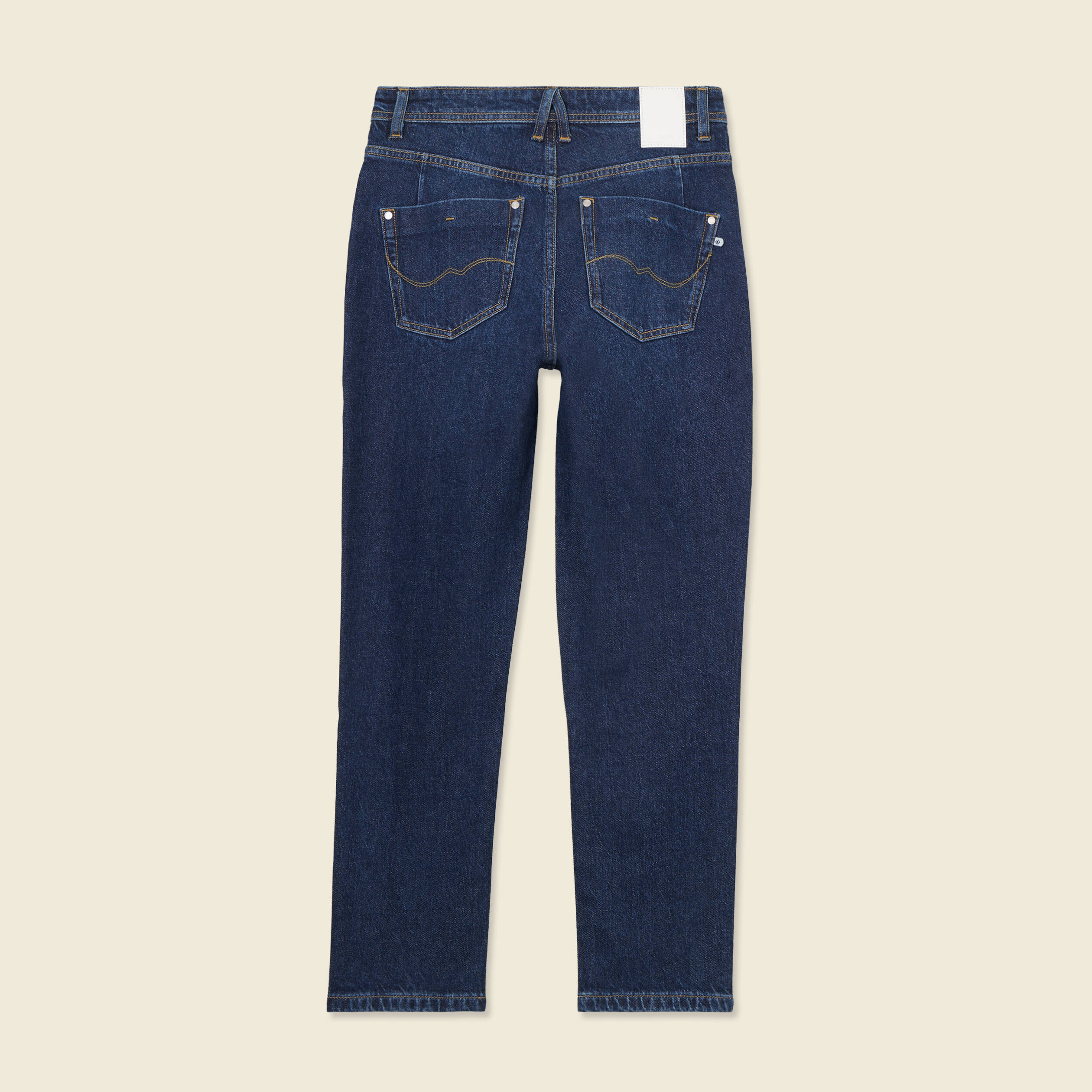 jeans mom slim denim brut femme Jeans mom slim denim brut femme