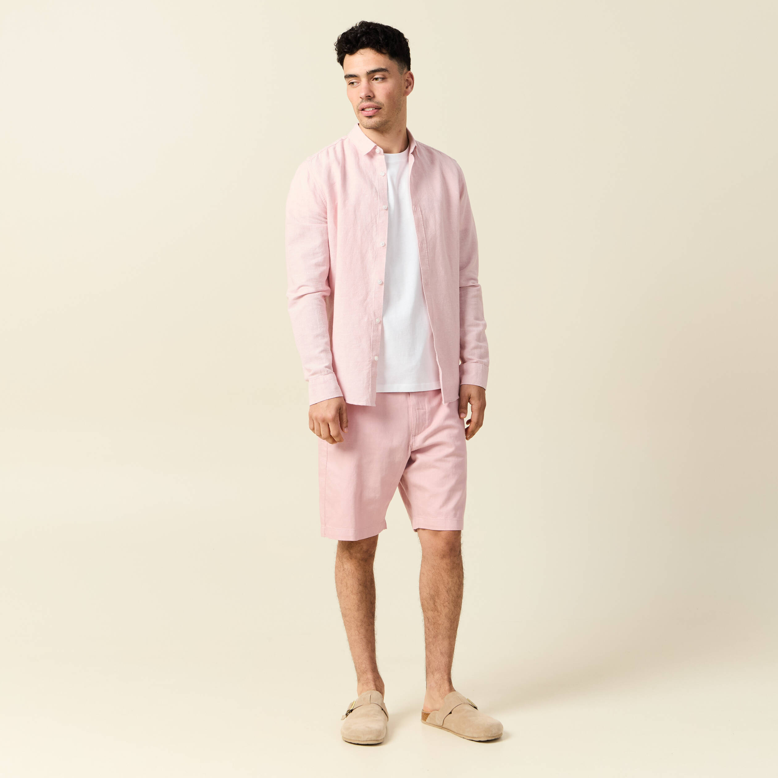 bermuda chino rose pastel homme Bermuda chino rose pastel homme