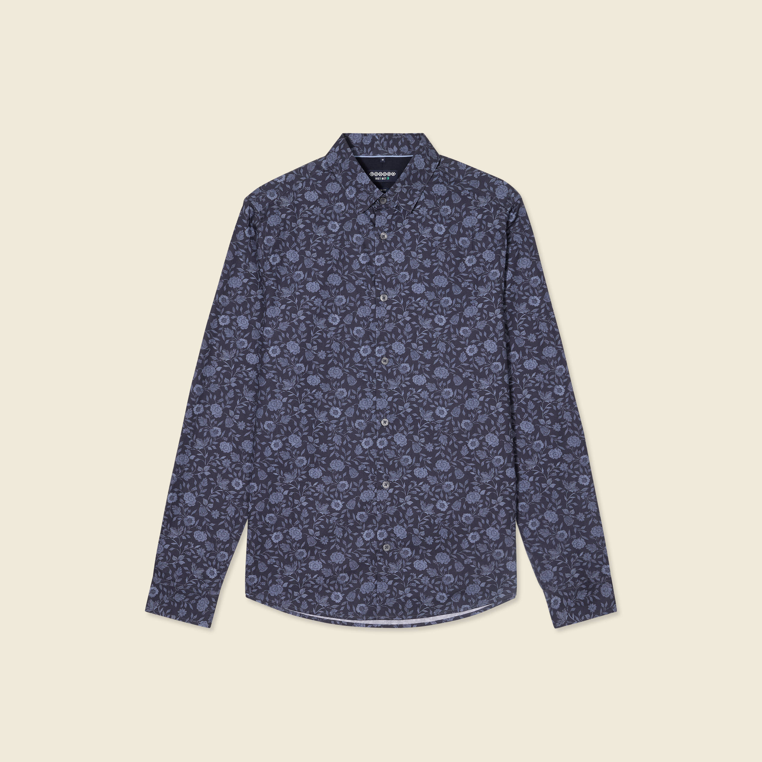 Chemise chambray bleu clair et pantalon chino couleur toast