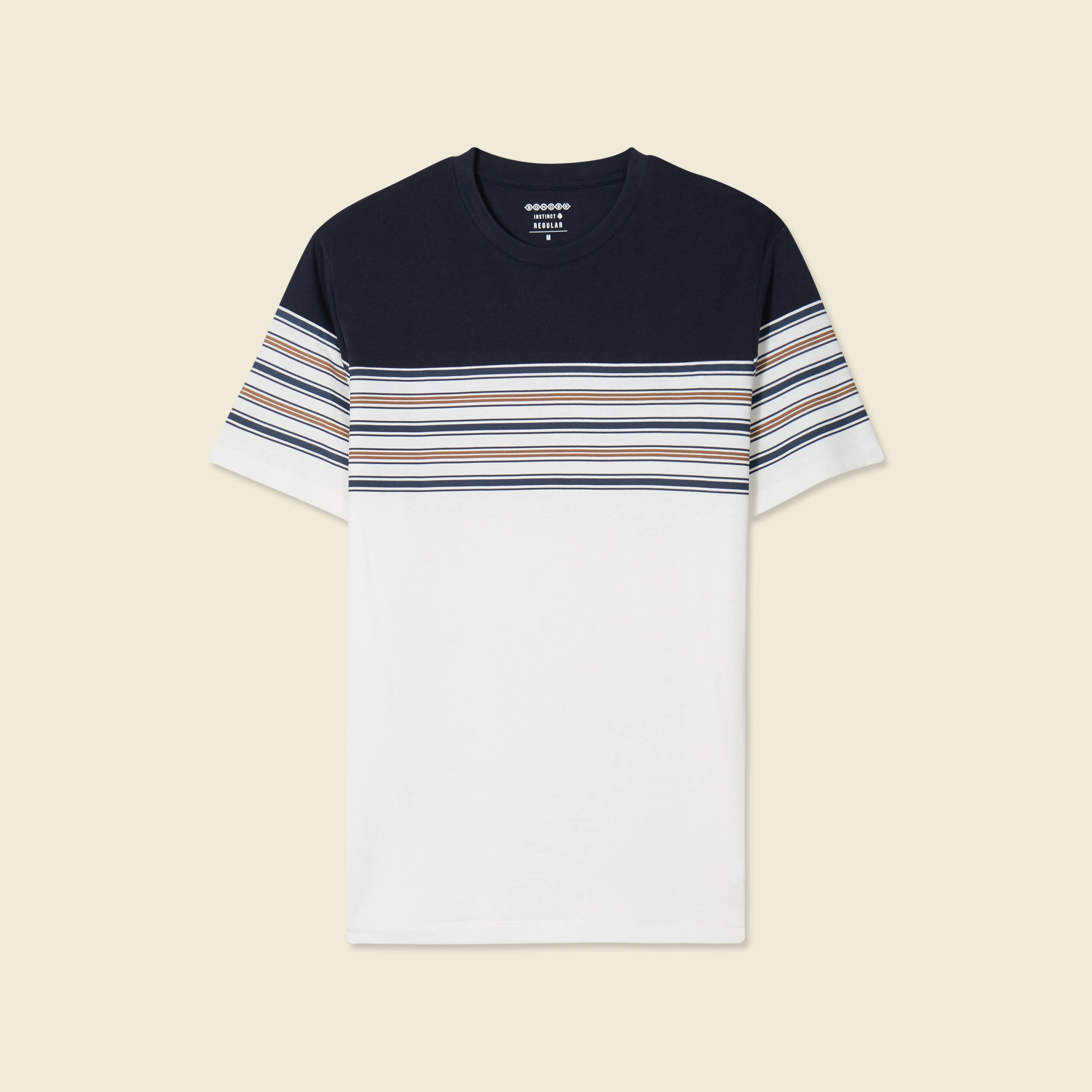t shirt manches courtes marron fonce homme T-shirt manches courtes marron foncé homme