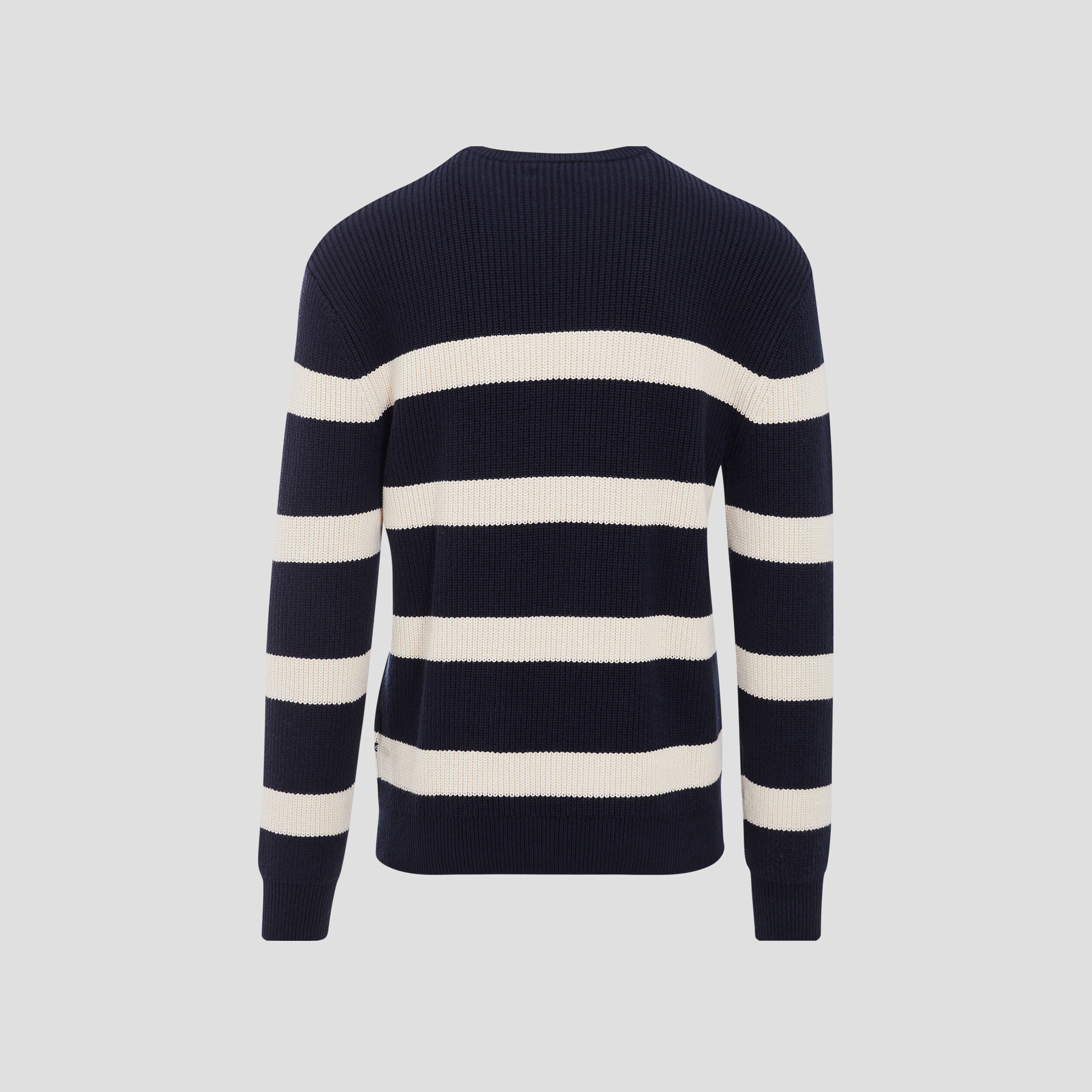 Pull manches longues bleu fonc&eacute; homme