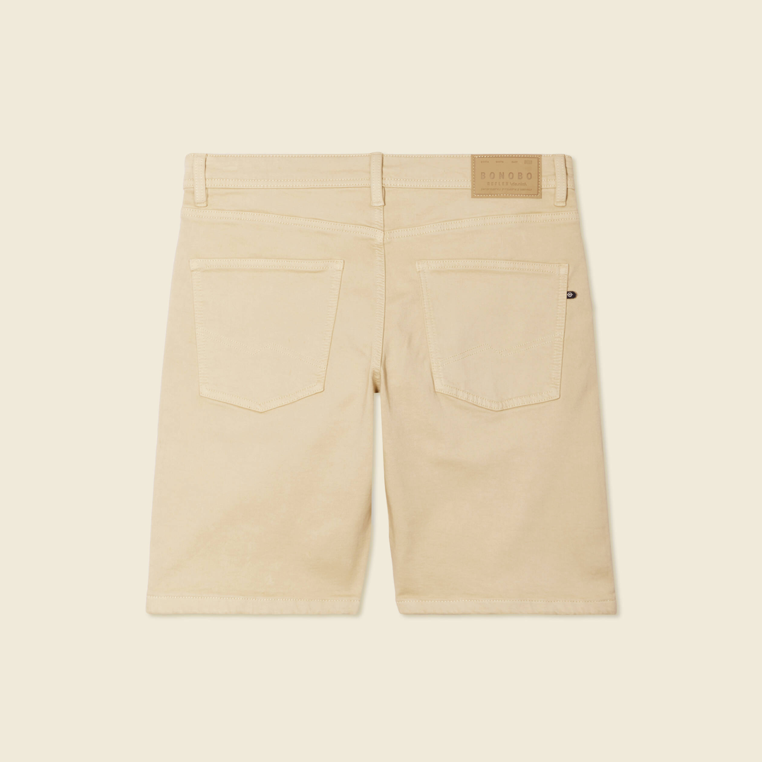 bermuda droit 5 poches beige homme Bermuda droit 5 poches beige homme