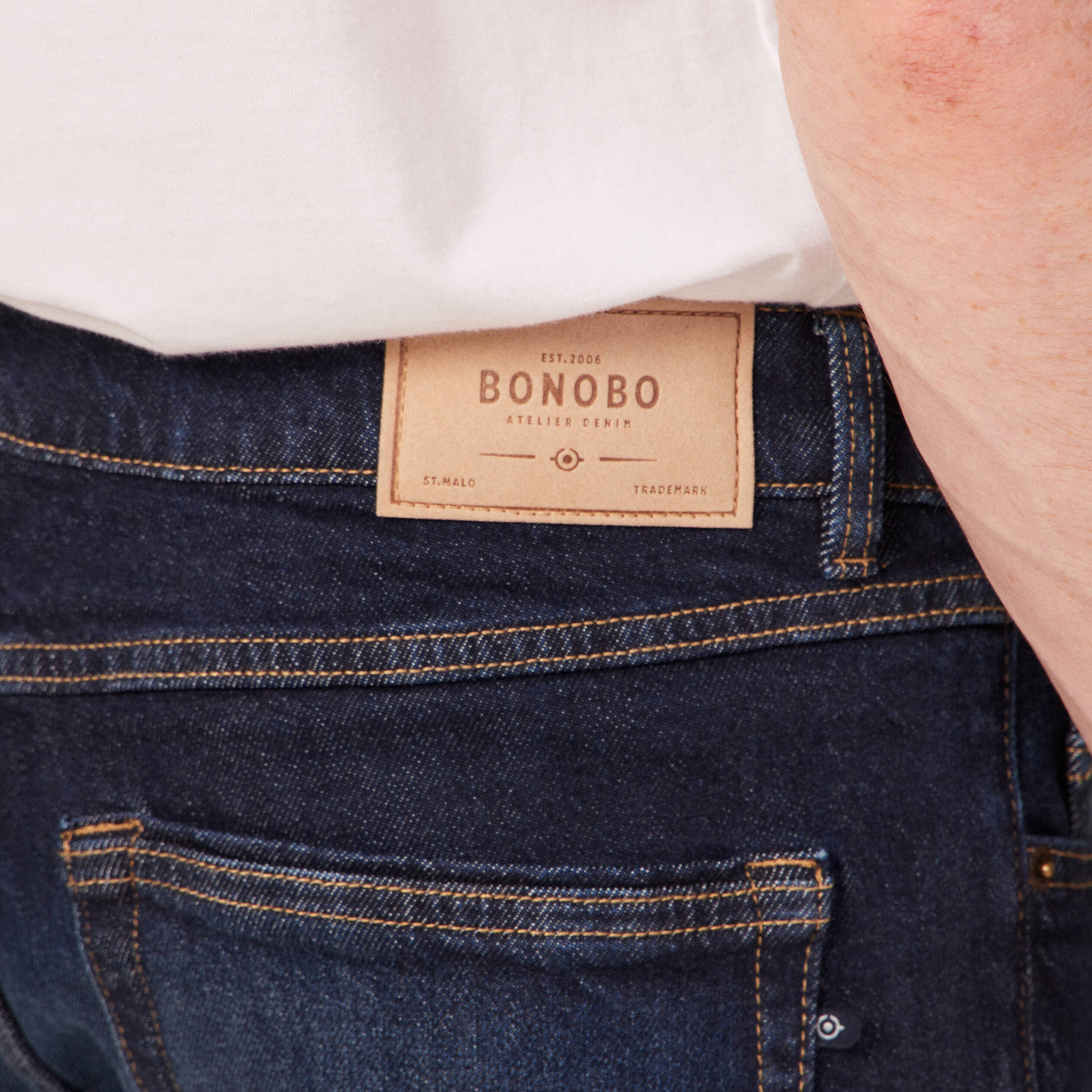 jeans slim 5 poches denim brut homme Jeans slim 5 poches denim brut homme