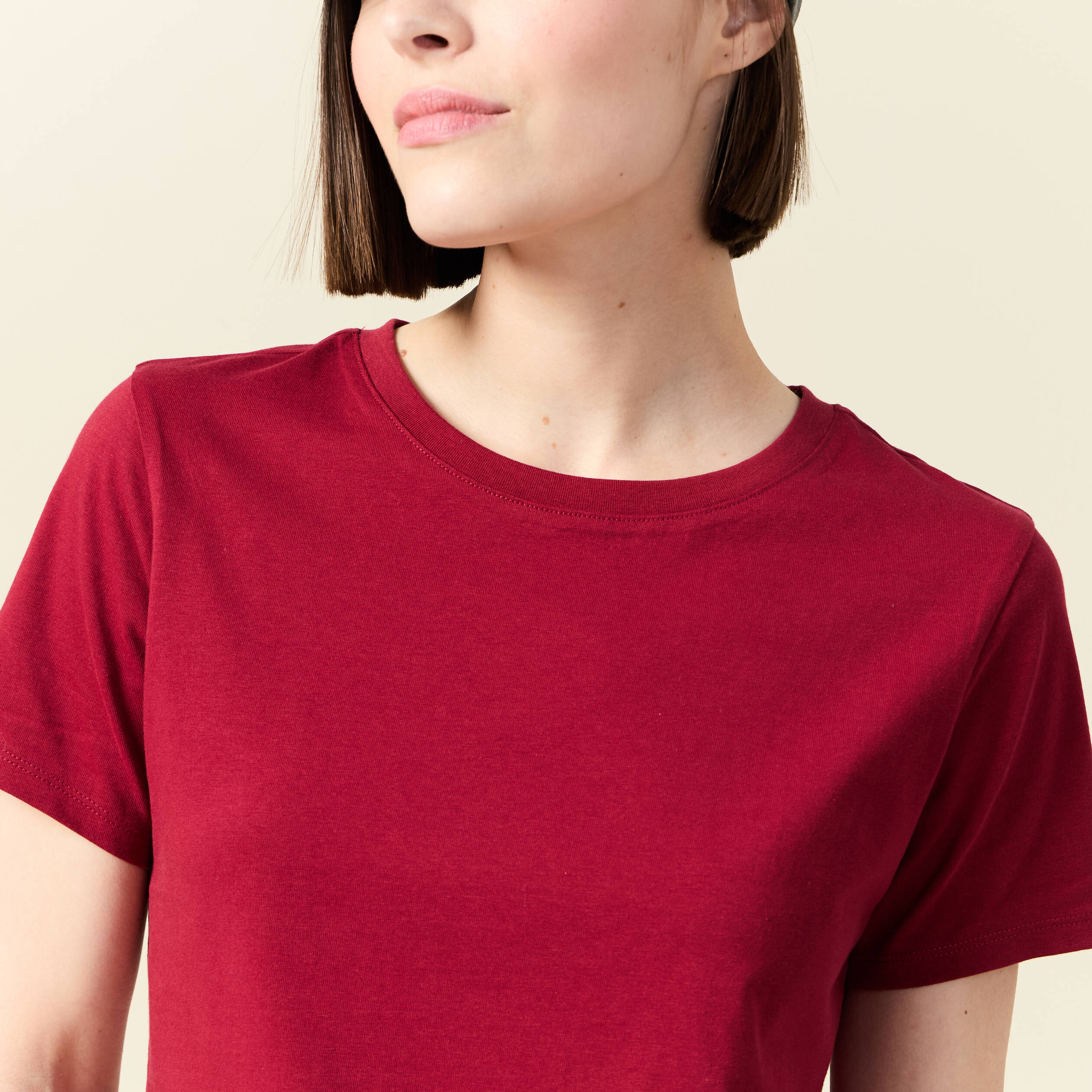 t shirt manches courtes rouge femme T-shirt manches courtes rouge femme