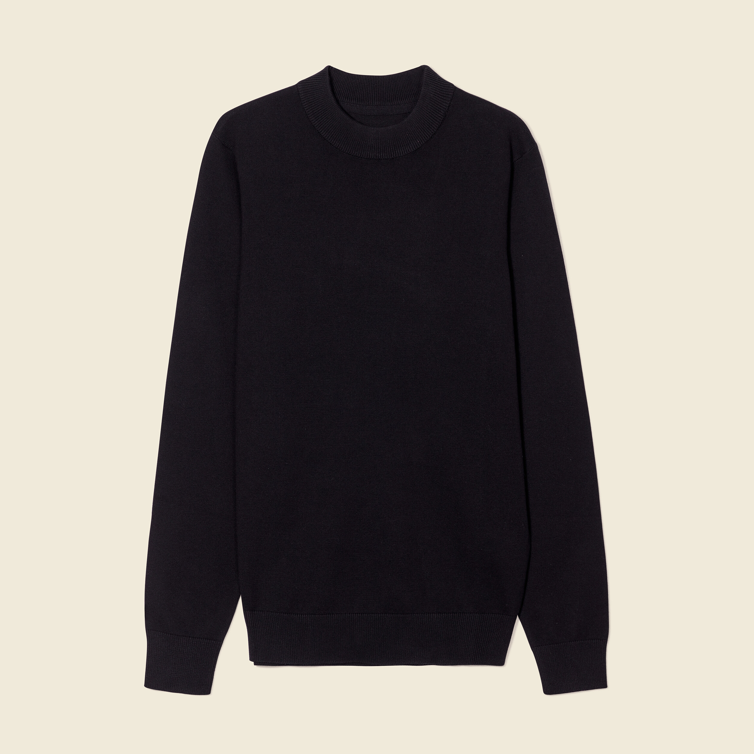Pull manches longues noir homme