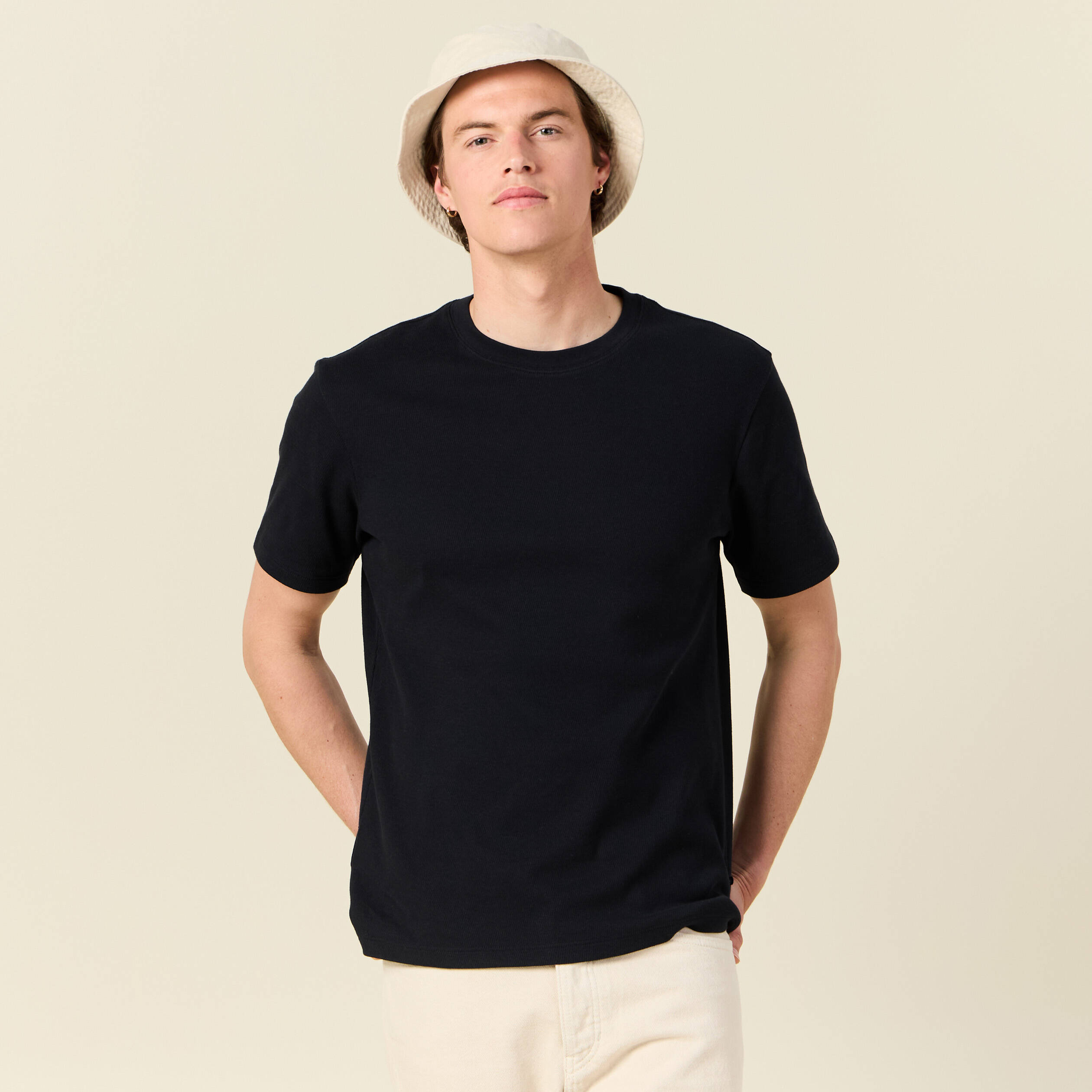 T-shirt manches courtes noir homme