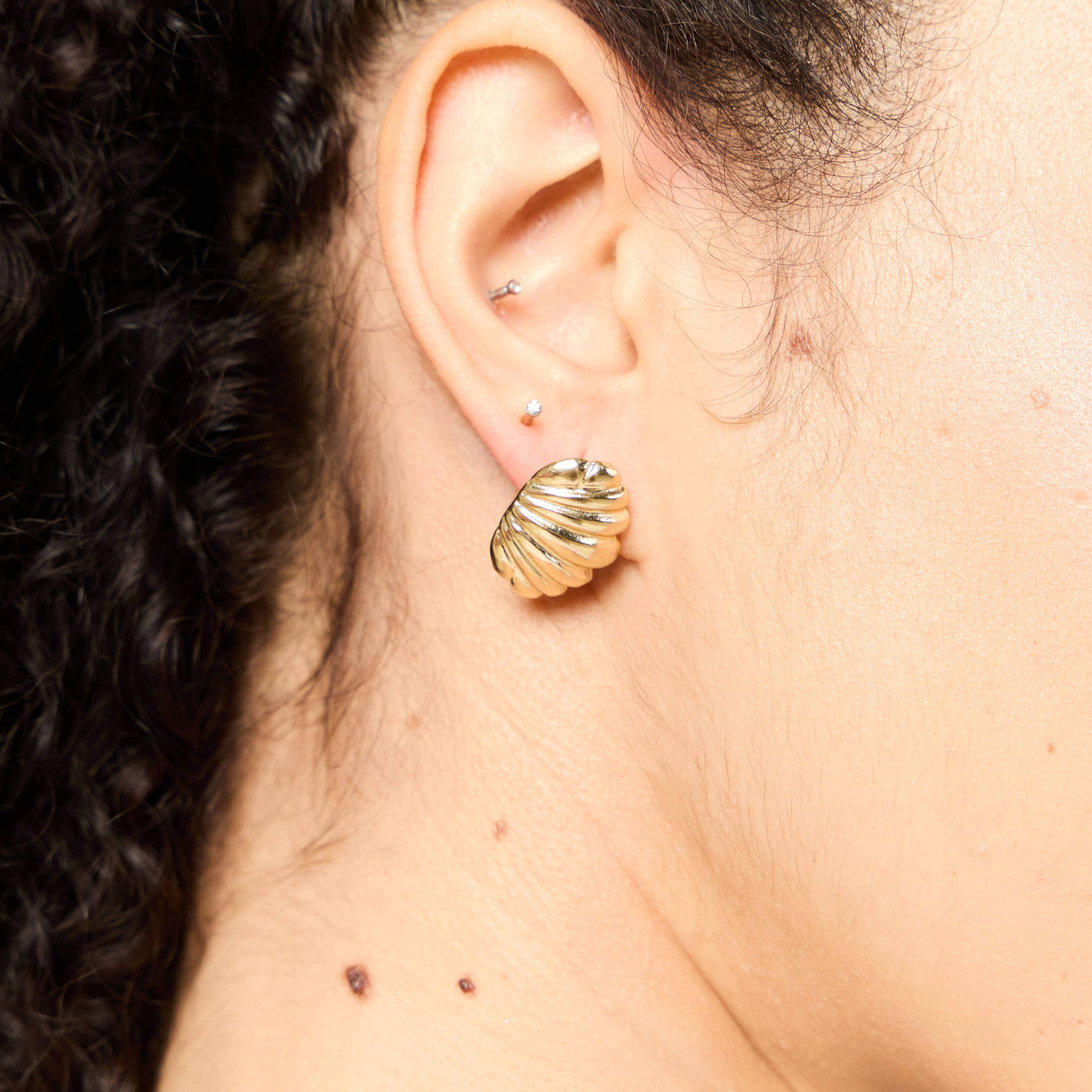 boucles doreilles clous couleur or femme Boucles d'oreilles clous couleur or femme