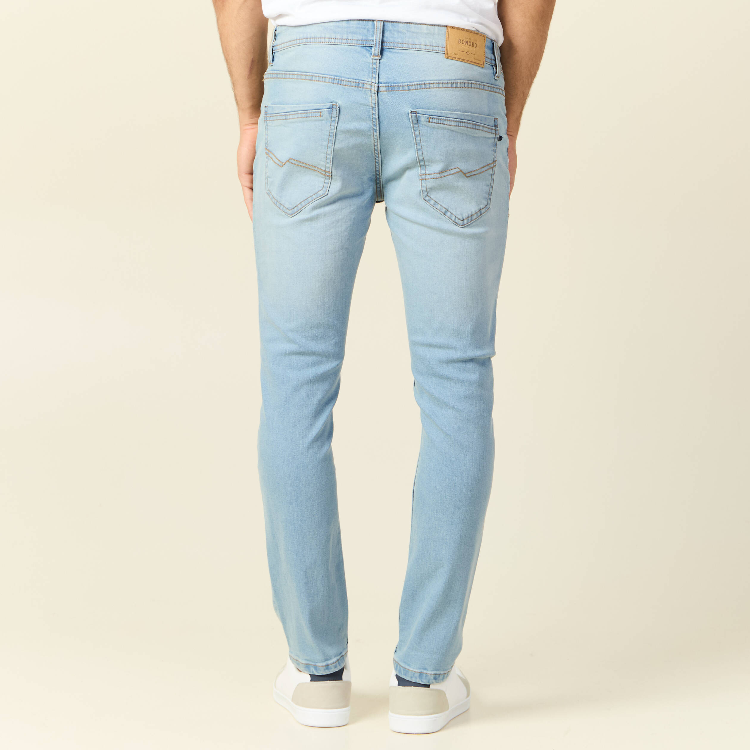jeans slim eco responsable denim used homme Jeans slim éco-responsable denim used homme