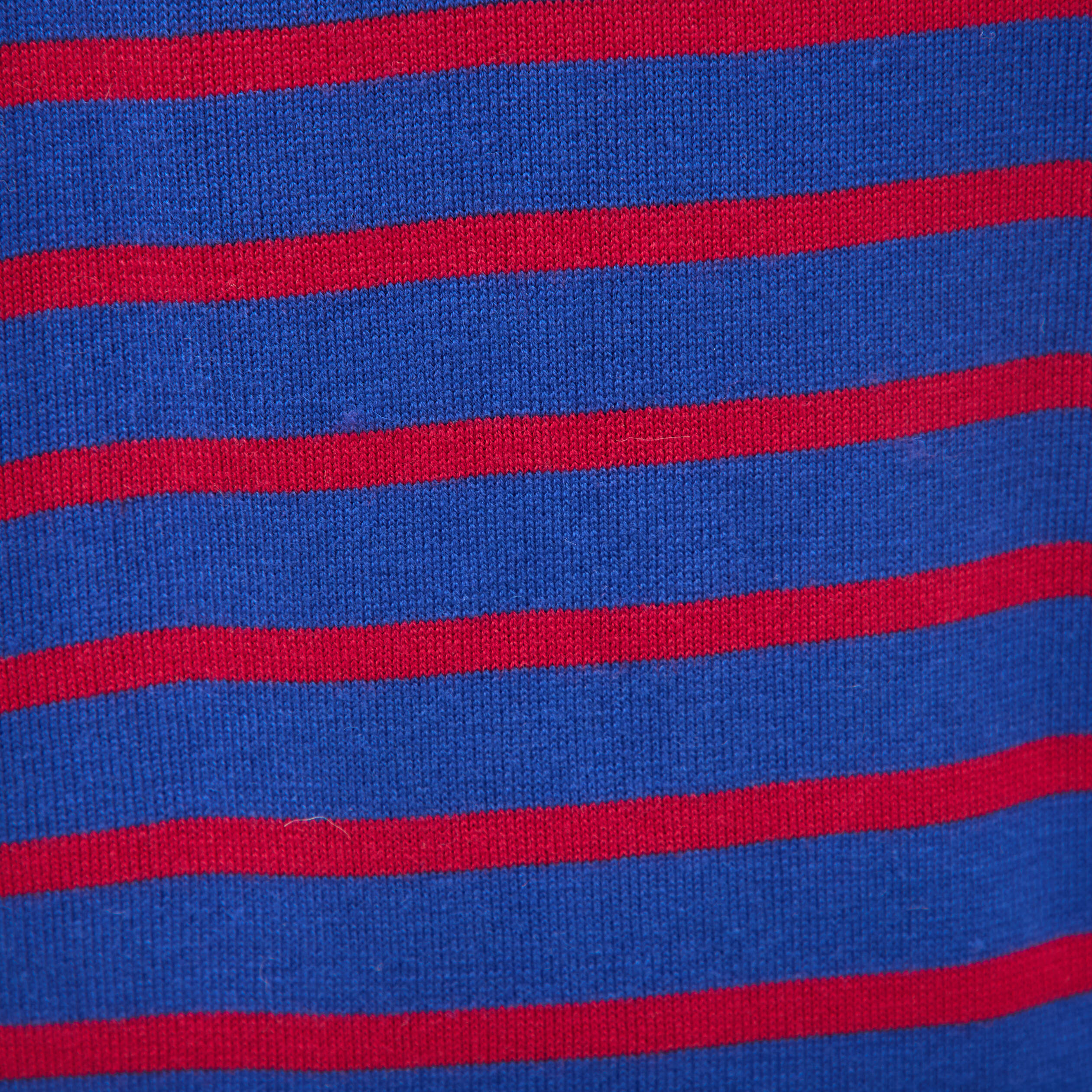 Pull manches longues col rond bleu roi femme