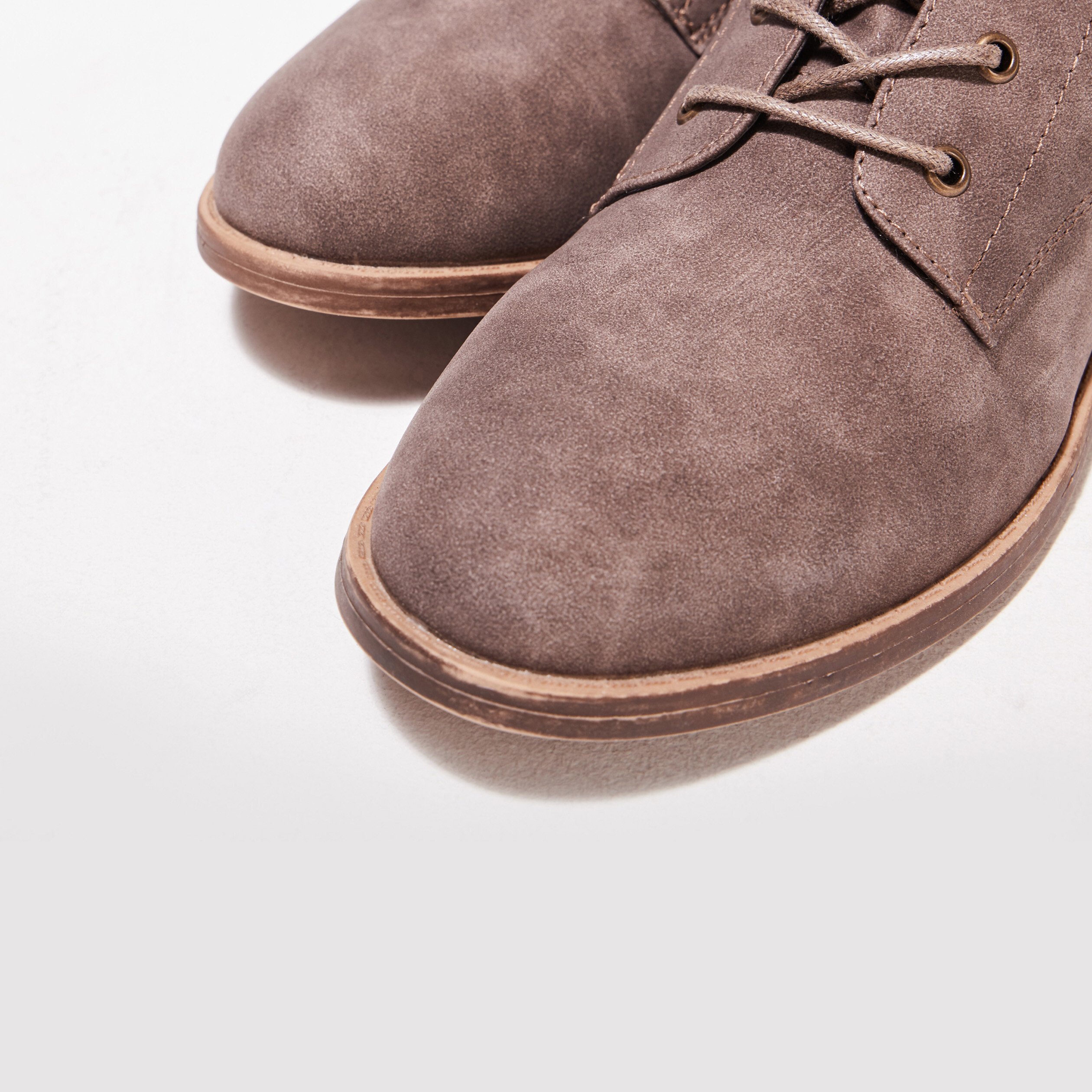Bottines a details zippes beige femme Vibs
