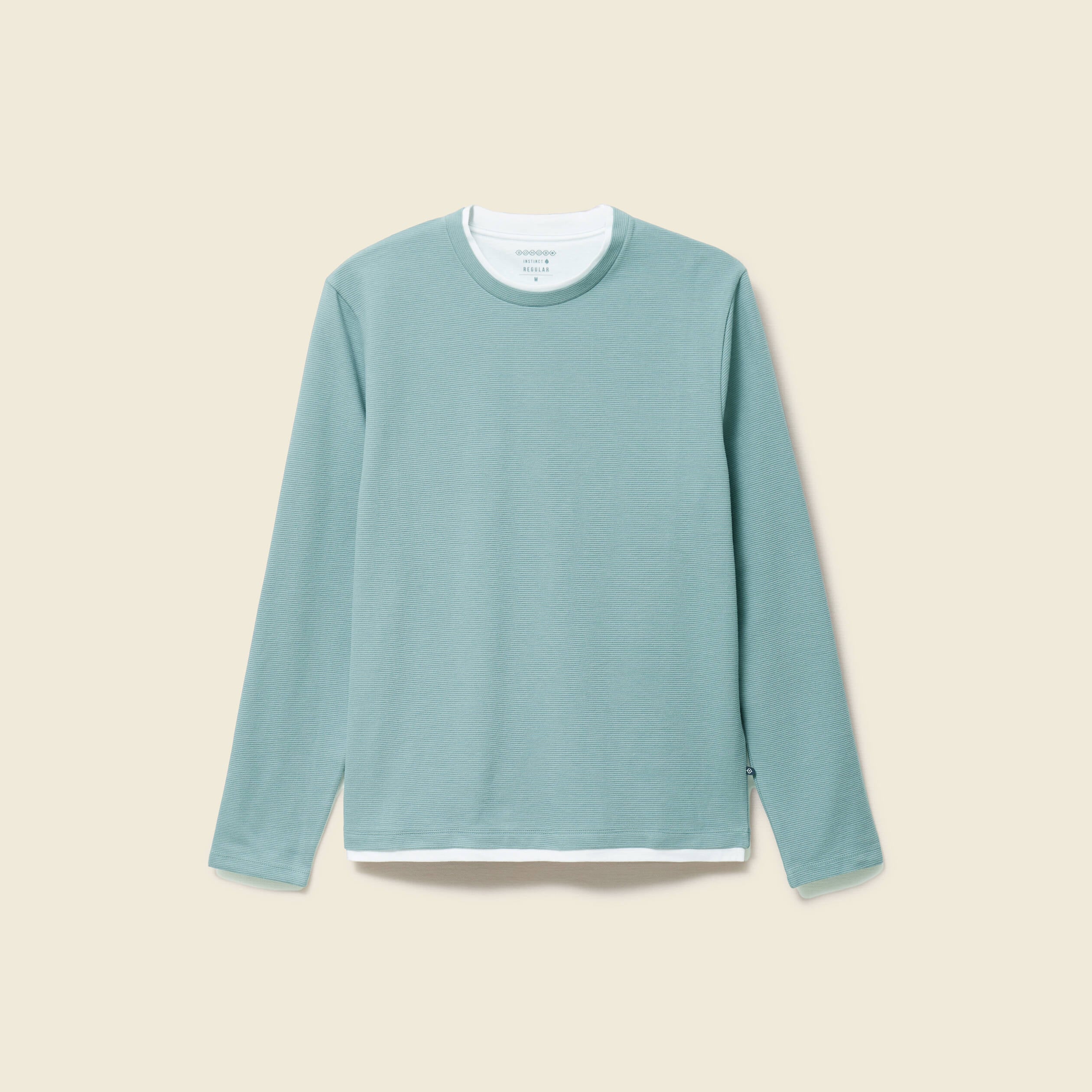 T-shirt manches longues bleu gris homme