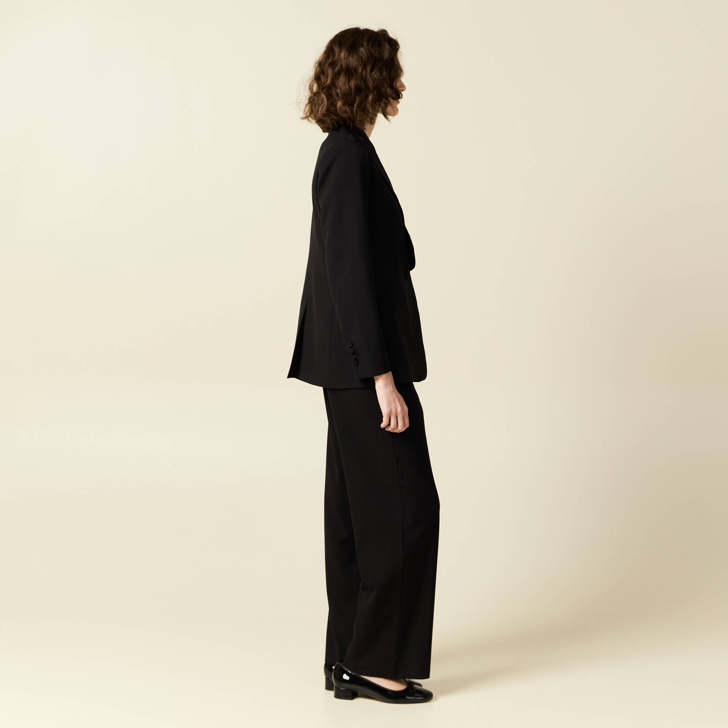 blazer col chale noir femme Blazer col châle noir femme
