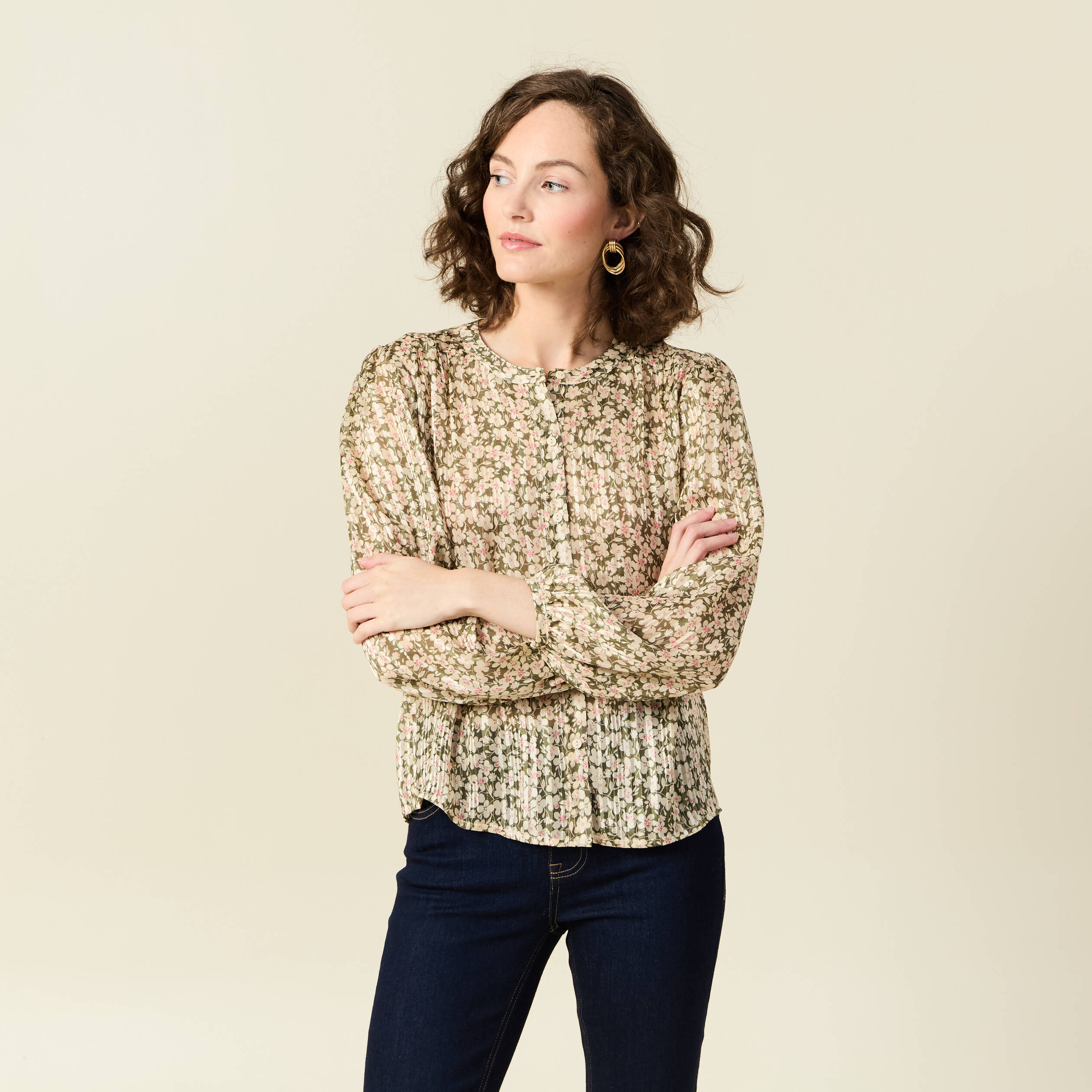 chemise eco responsable vert kaki femme Chemise éco-responsable vert kaki femme
