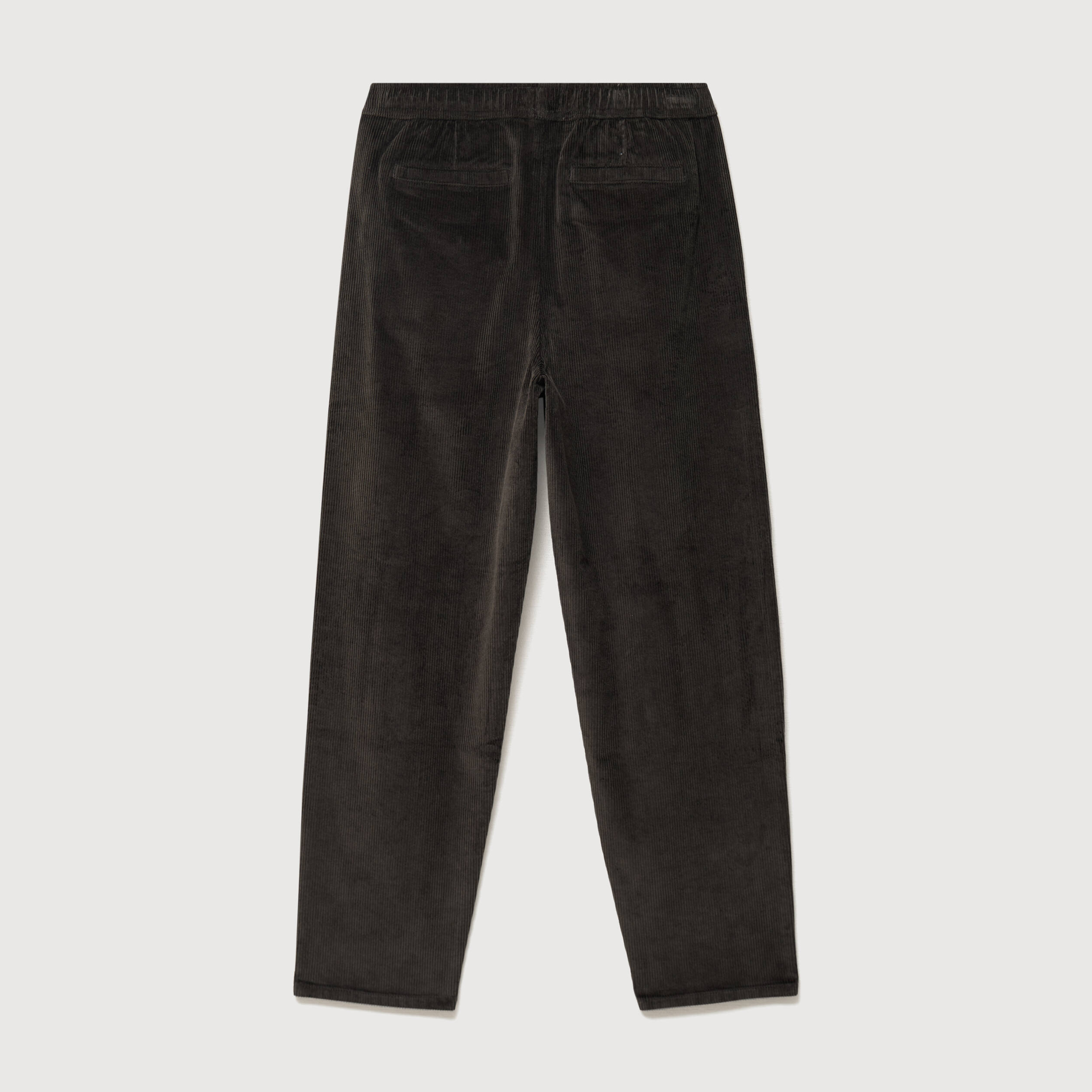 Pantalon large en velours vert kaki homme