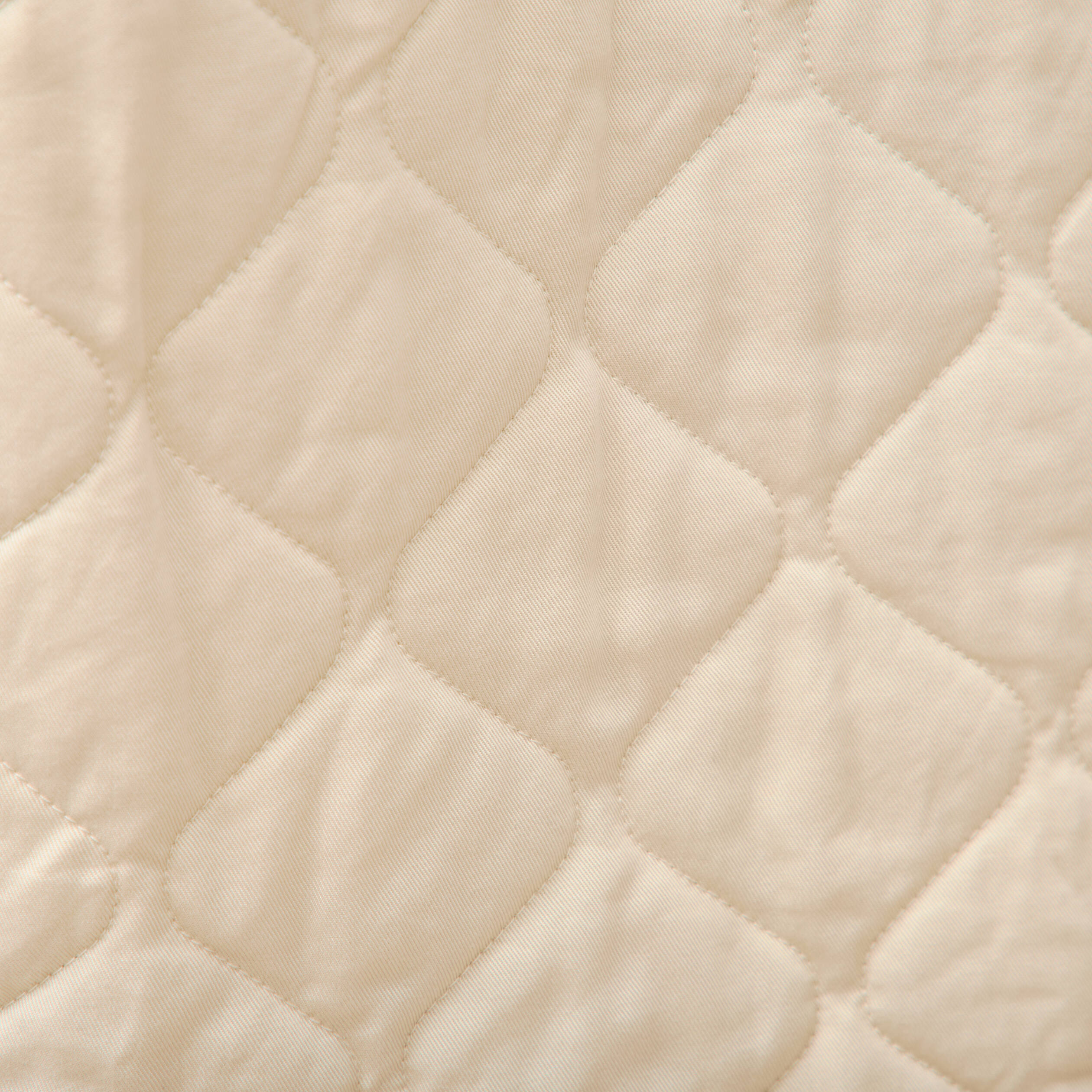 Veste oversize manches longues doubl&eacute;e creme femme