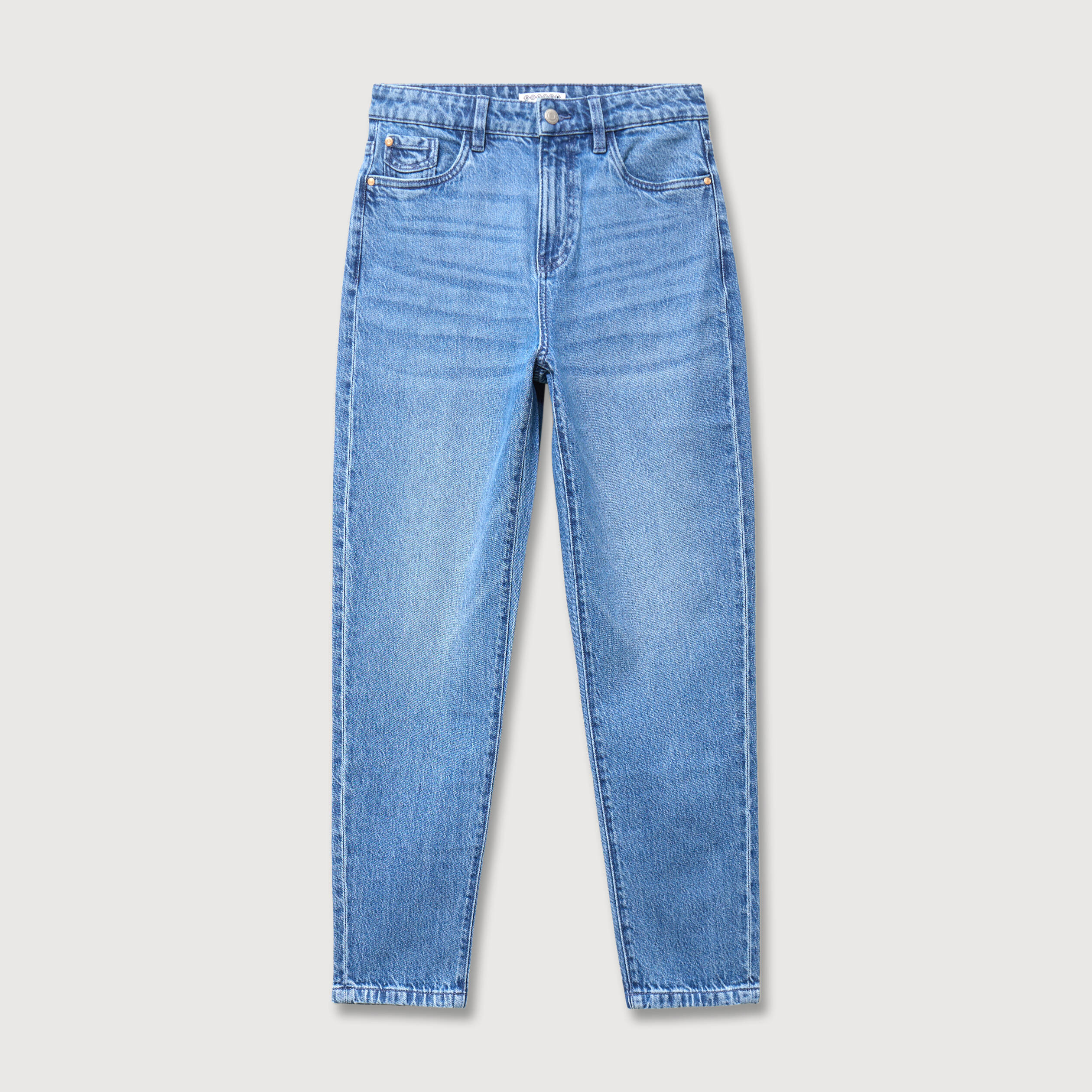 Jeans mom 7/8&egrave;me denim used femme